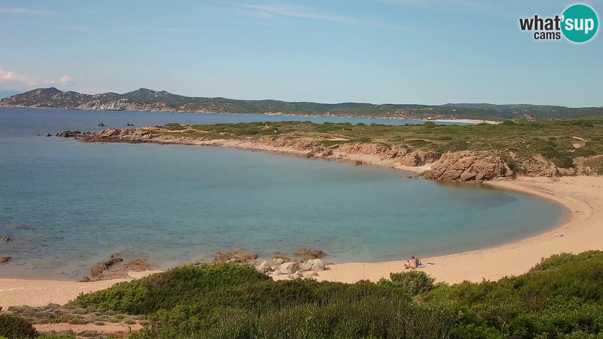 Spletna kamera v živo Plaža Cala Pischina – Aglientu – Sardinija