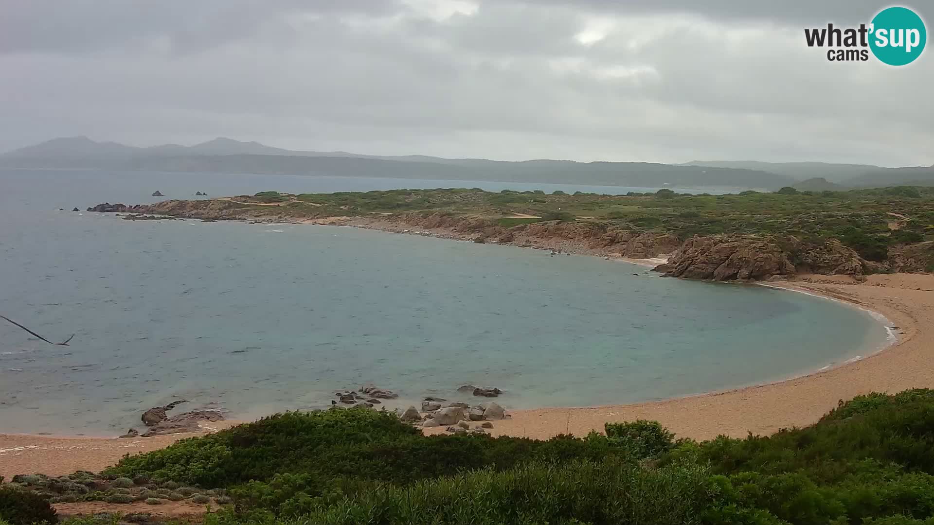 Web kamera uživo Cala Pischina plaža – Aglientu – Sardinija
