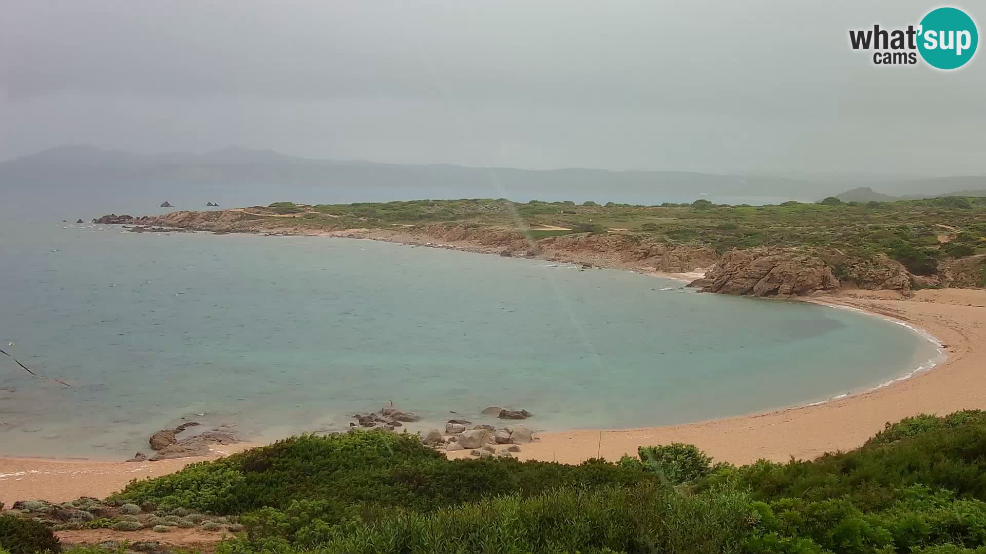 Cámara web en vivo Playa de Cala Pischina – Aglientu – Cerdeña