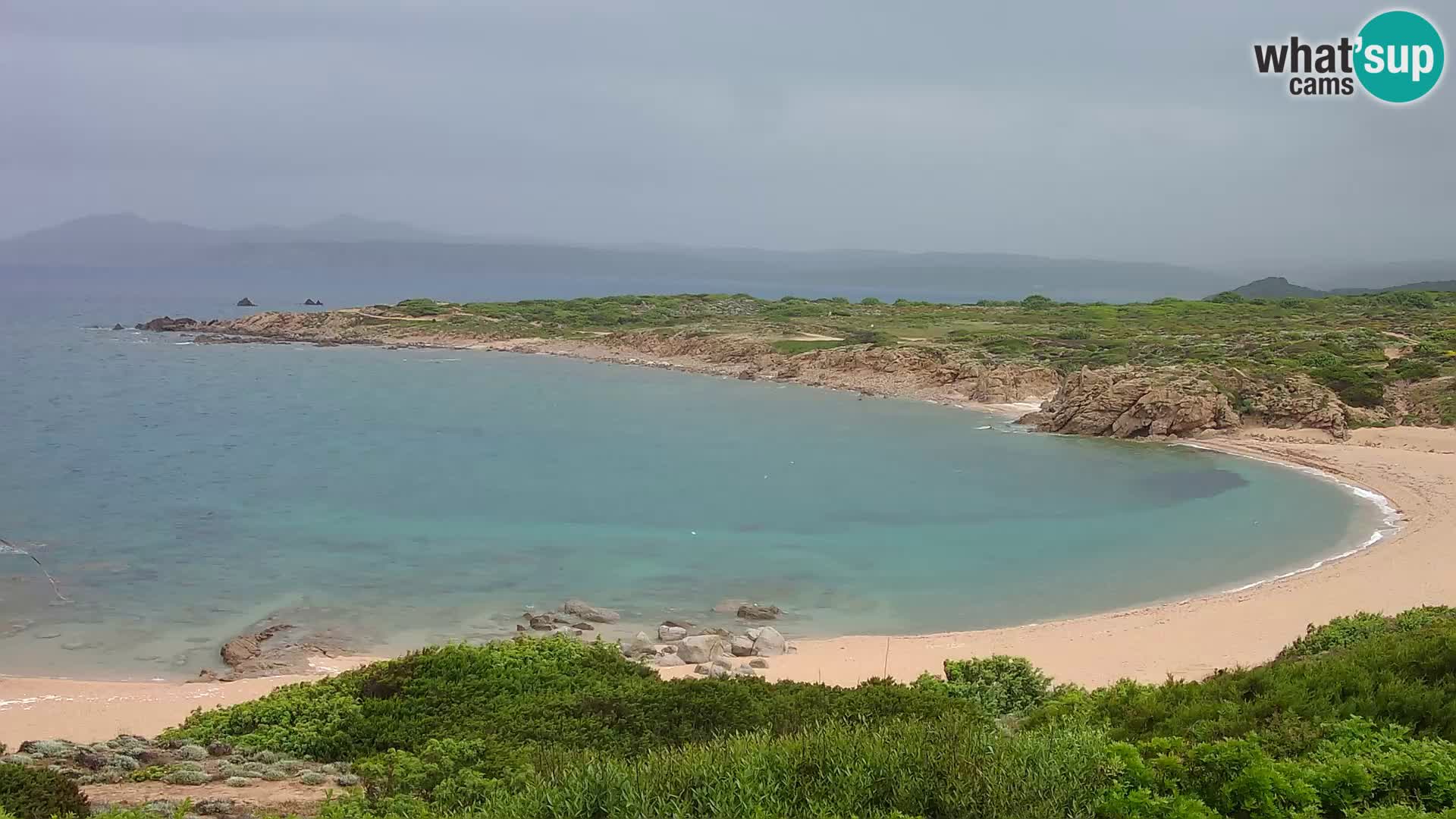 Live webcam Cala Pischina beach – Aglientu – Sardinia