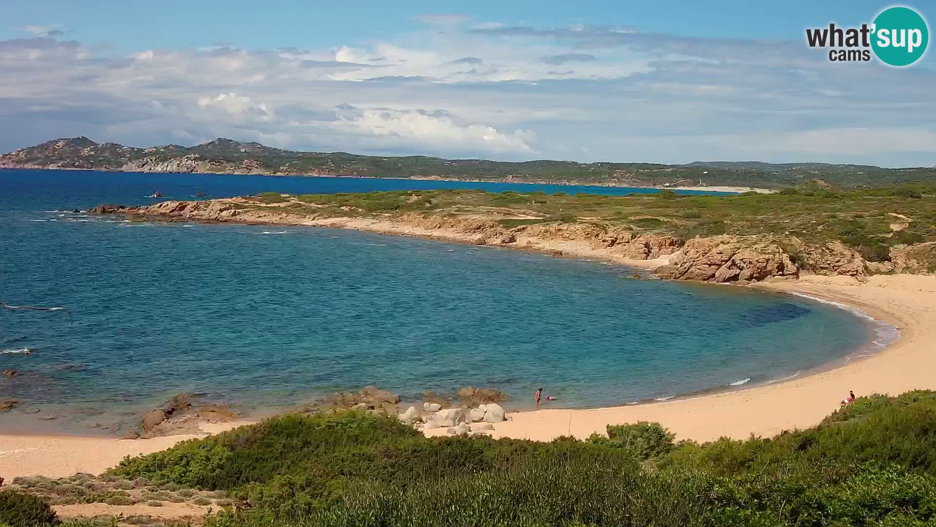 Cámara web en vivo Playa de Cala Pischina – Aglientu – Cerdeña