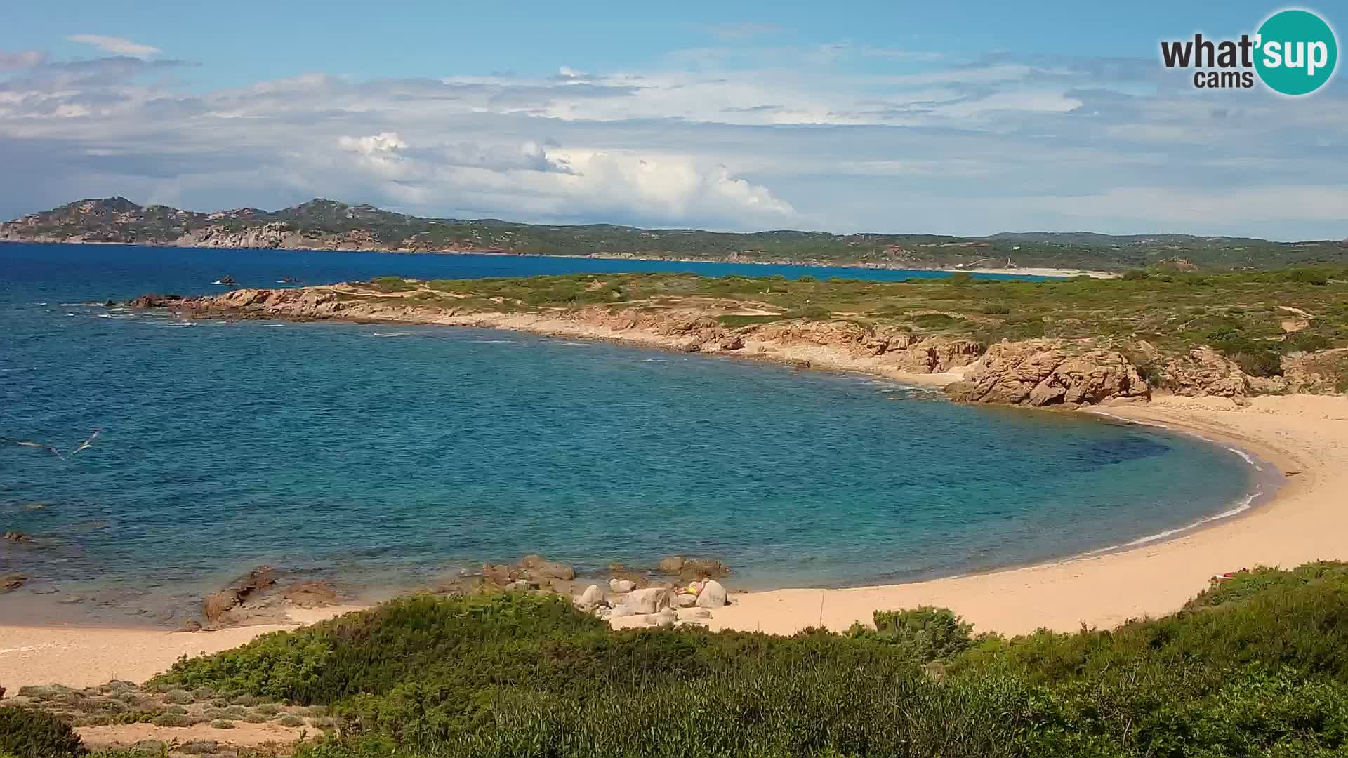 Cámara web en vivo Playa de Cala Pischina – Aglientu – Cerdeña