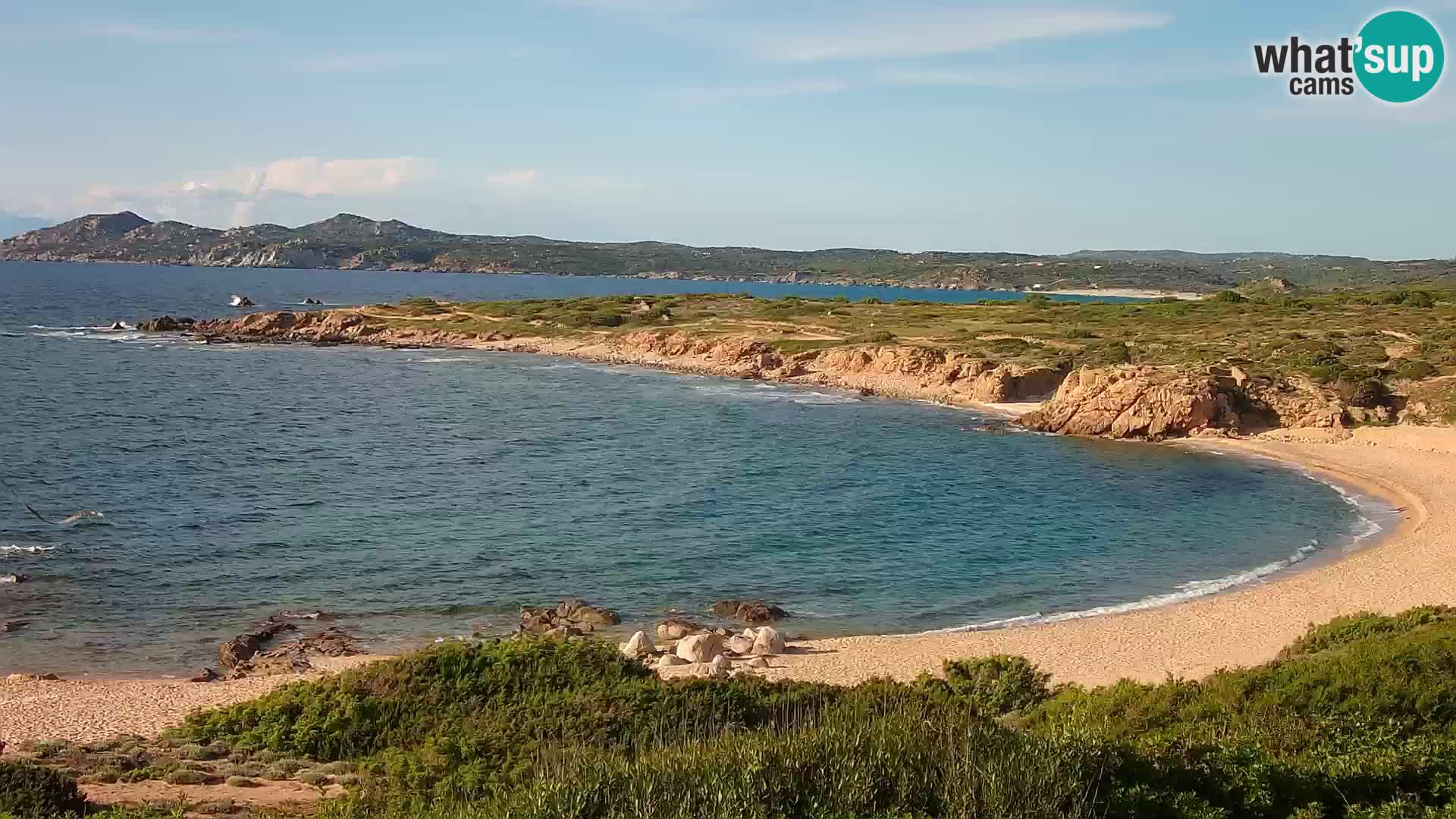 Cámara web en vivo Playa de Cala Pischina – Aglientu – Cerdeña
