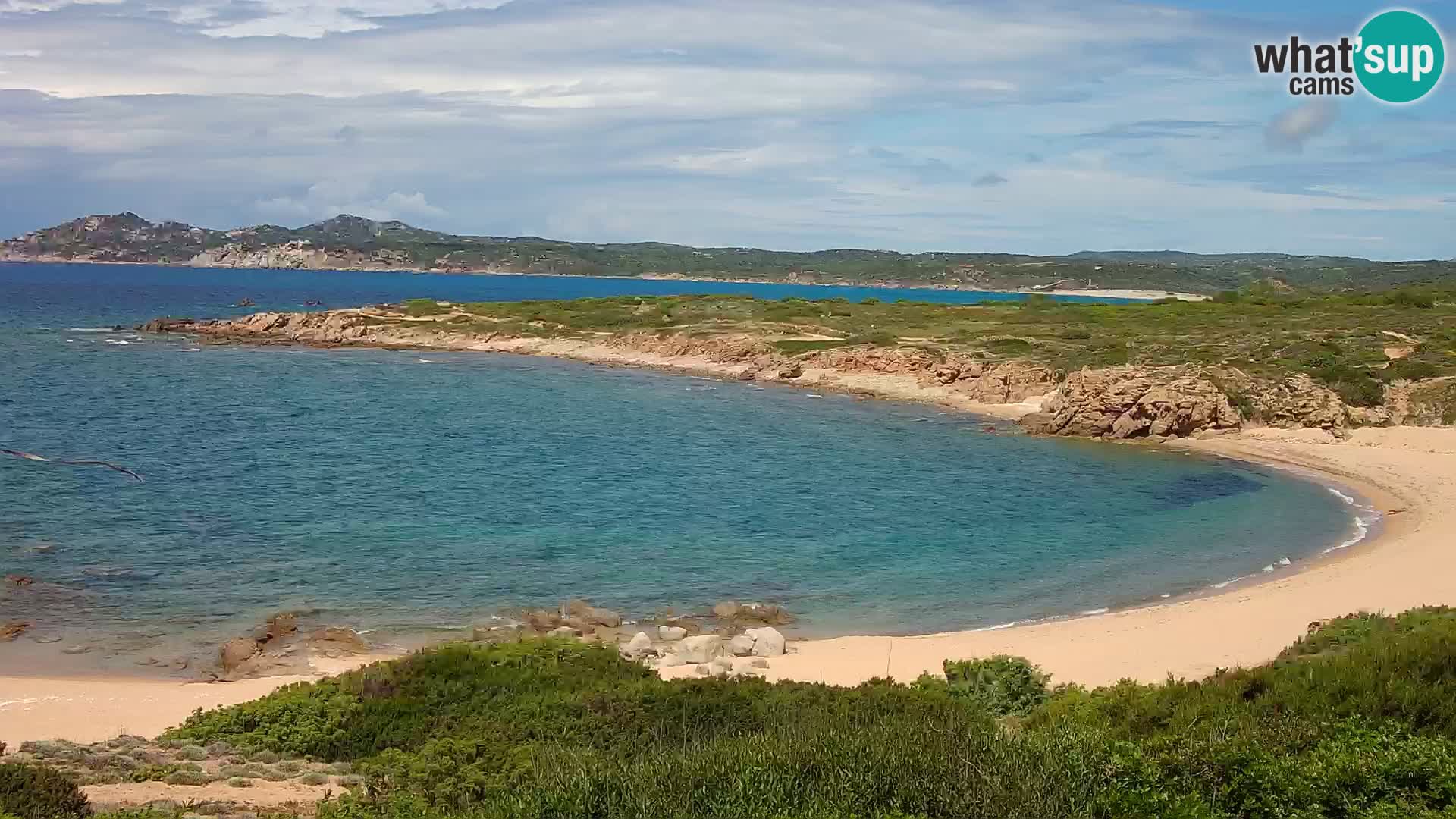 Live webcam Cala Pischina beach – Aglientu – Sardinia