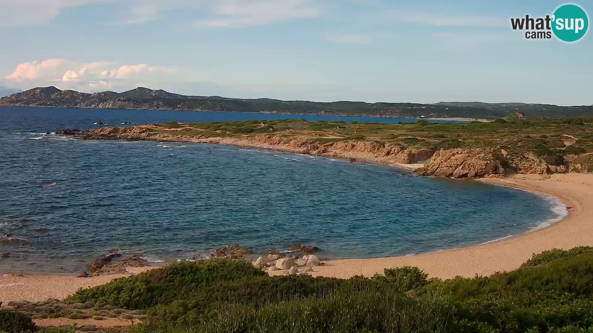 Cámara web en vivo Playa de Cala Pischina – Aglientu – Cerdeña