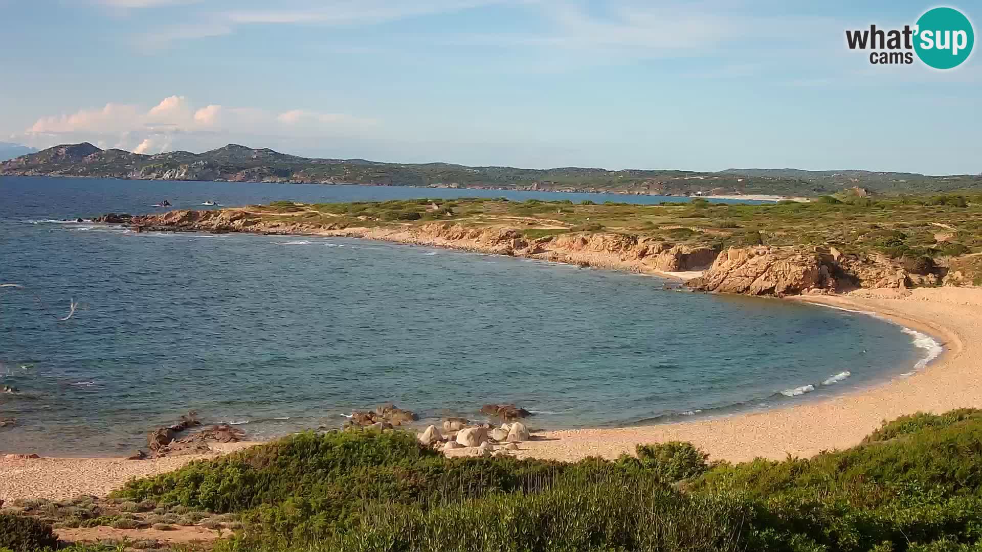Cámara web en vivo Playa de Cala Pischina – Aglientu – Cerdeña