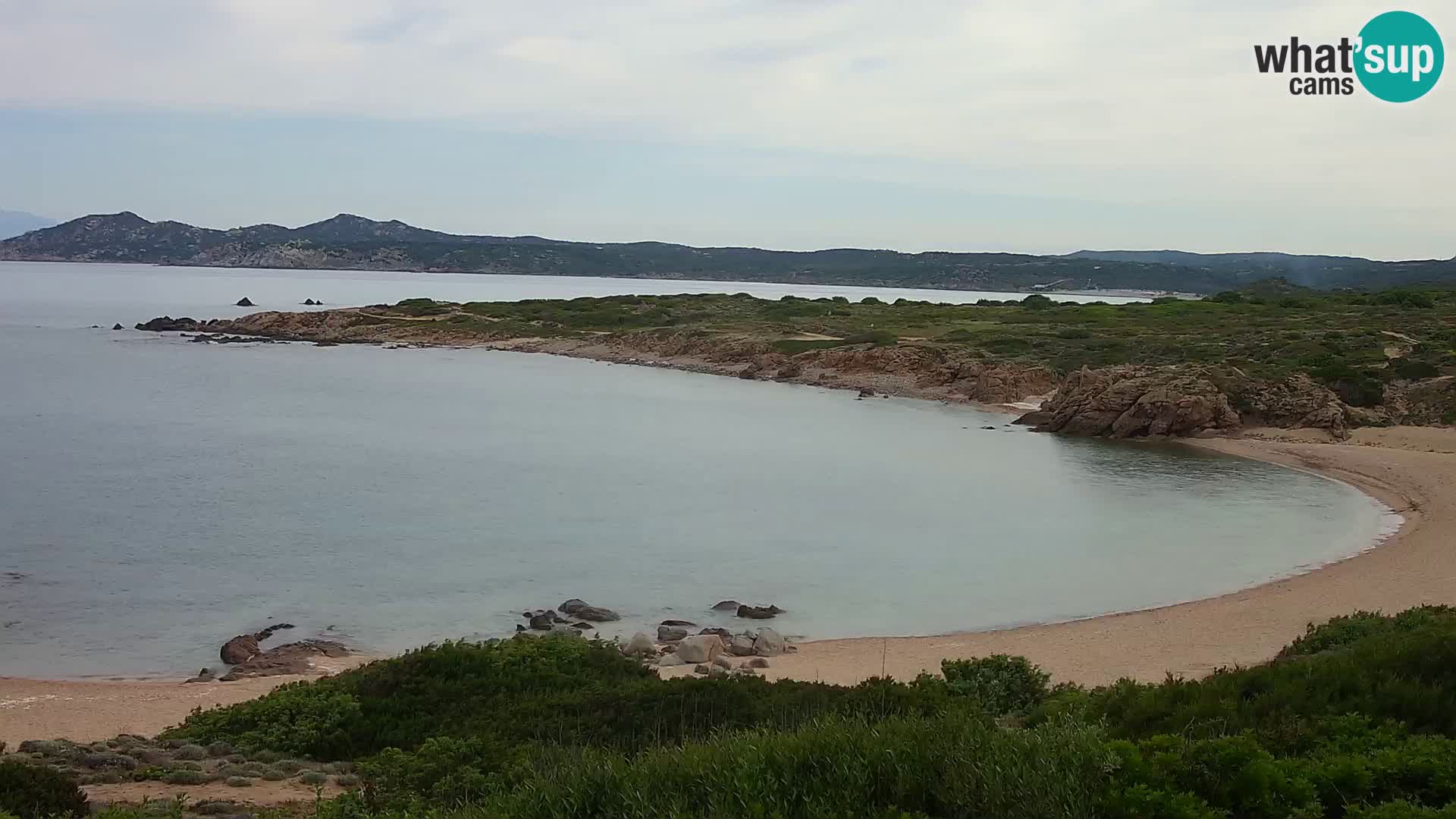 Cámara web en vivo Playa de Cala Pischina – Aglientu – Cerdeña