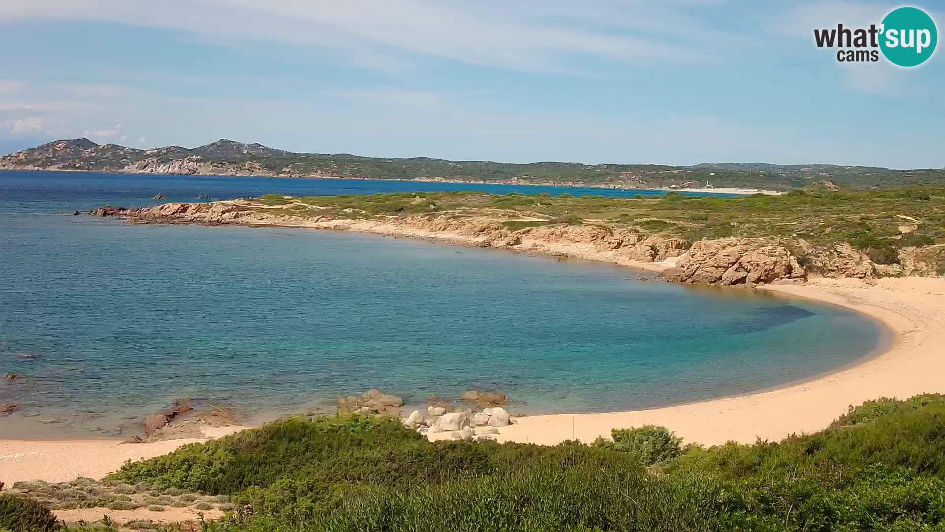 Live webcam Cala Pischina beach – Aglientu – Sardinia