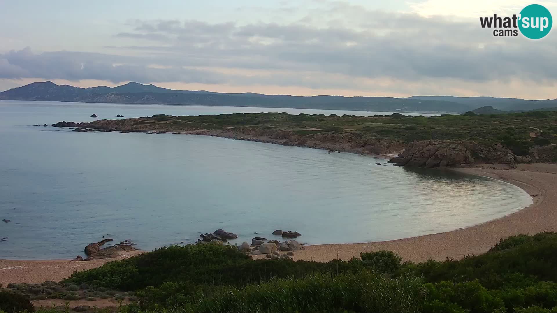 Live webcam Cala Pischina beach – Aglientu – Sardinia