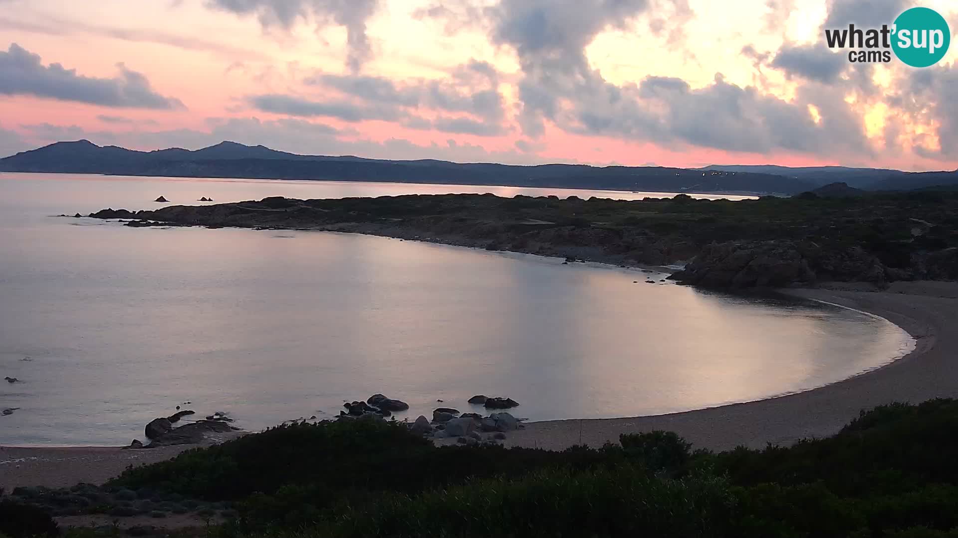Live webcam Cala Pischina beach – Aglientu – Sardinia