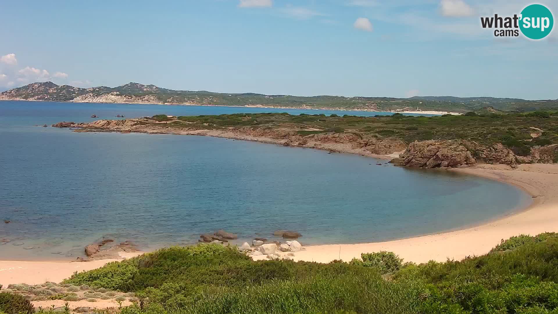Live webcam Cala Pischina beach – Aglientu – Sardinia
