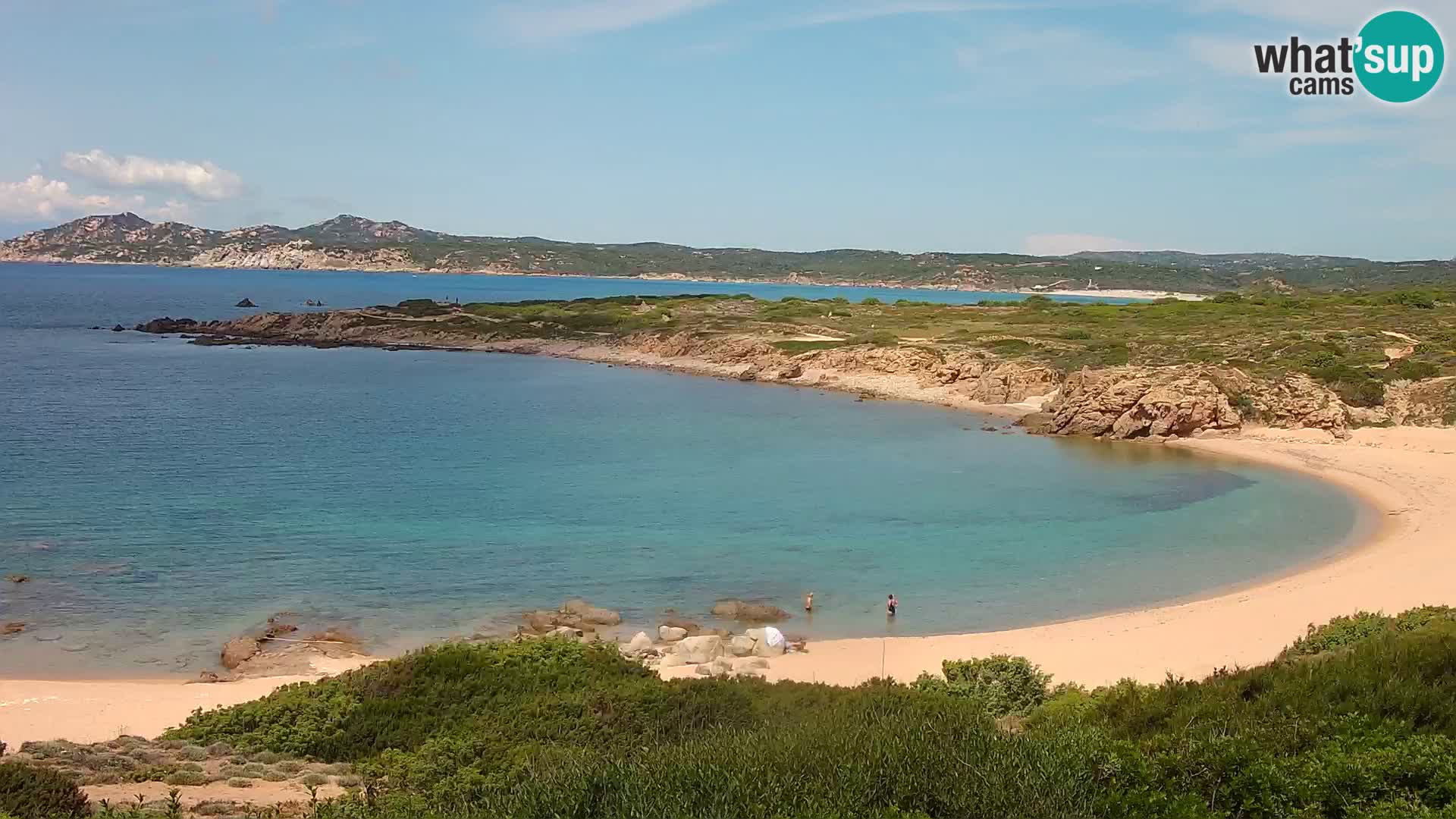 Live webcam Cala Pischina beach – Aglientu – Sardinia