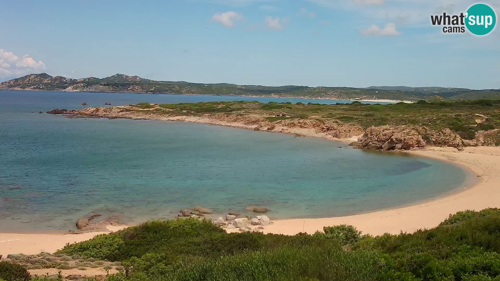 Live webcam Cala Pischina beach – Aglientu – Sardinia