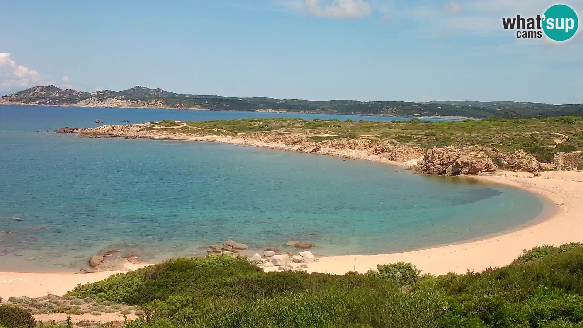 Live webcam Cala Pischina beach – Aglientu – Sardinia