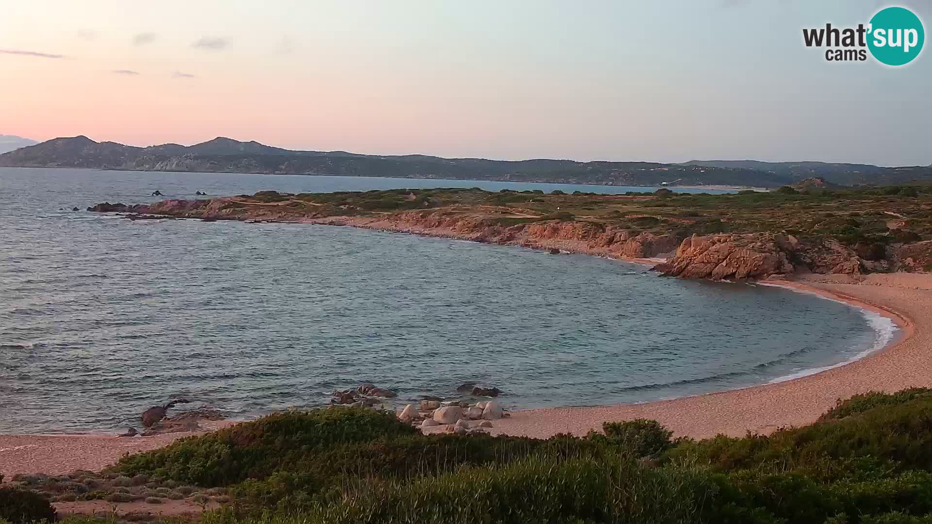 Live webcam Cala Pischina beach – Aglientu – Sardinia