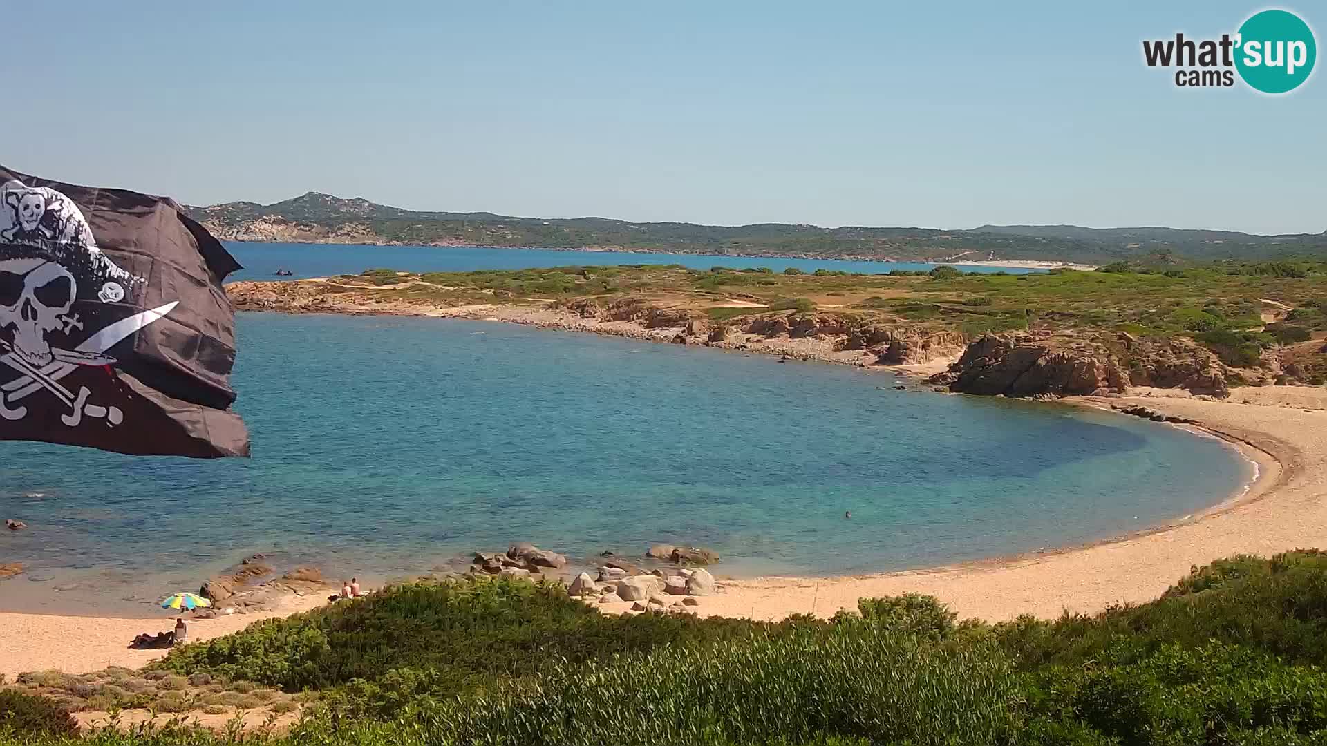 Web kamera uživo Cala Pischina plaža – Aglientu – Sardinija