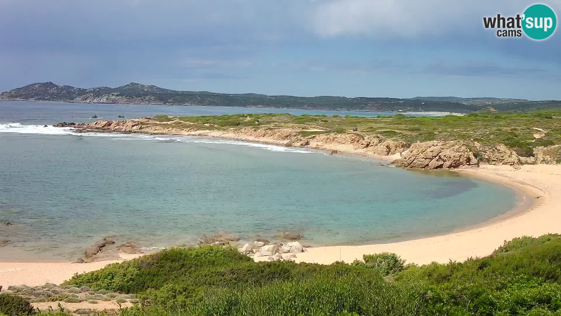 Web kamera uživo Cala Pischina plaža – Aglientu – Sardinija