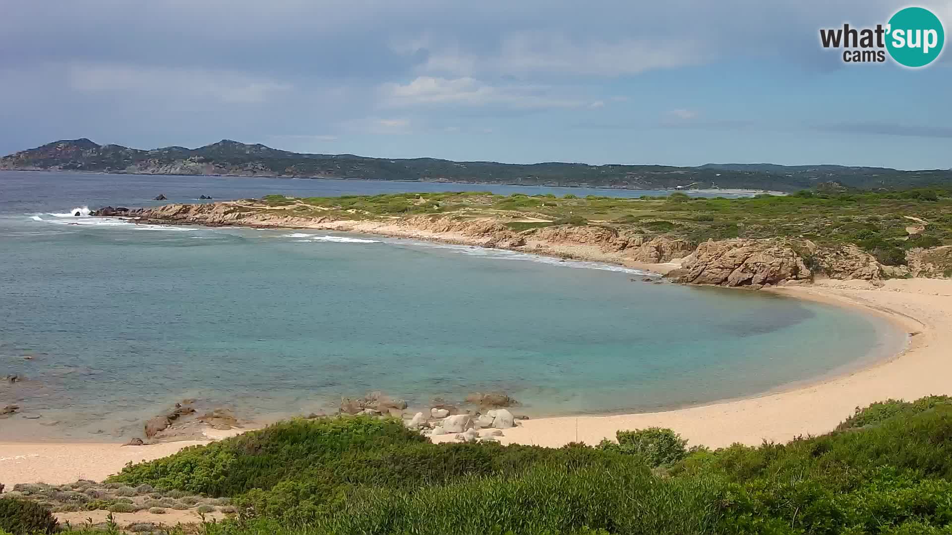 Live webcam Cala Pischina beach – Aglientu – Sardinia