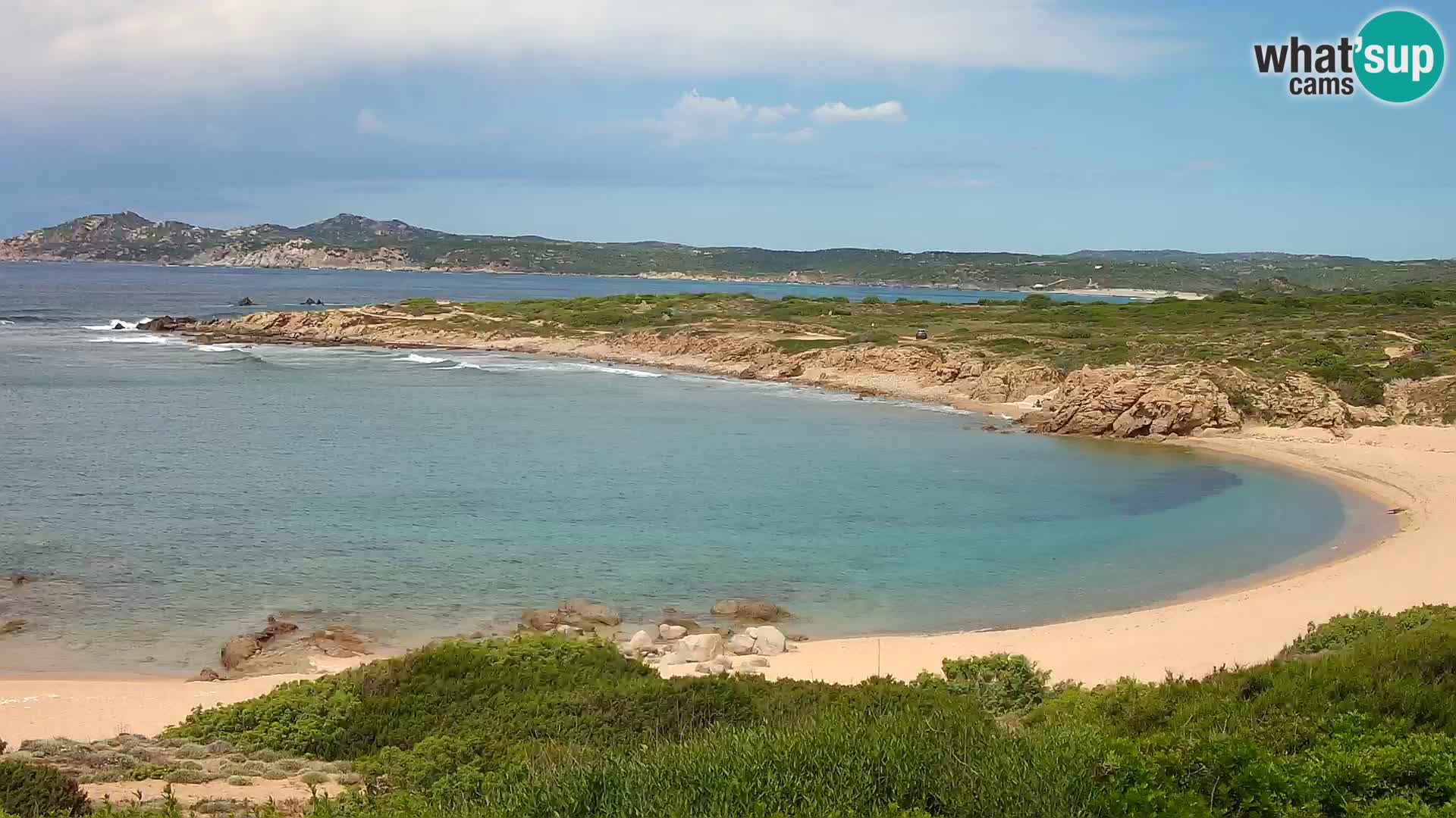 Cámara web en vivo Playa de Cala Pischina – Aglientu – Cerdeña