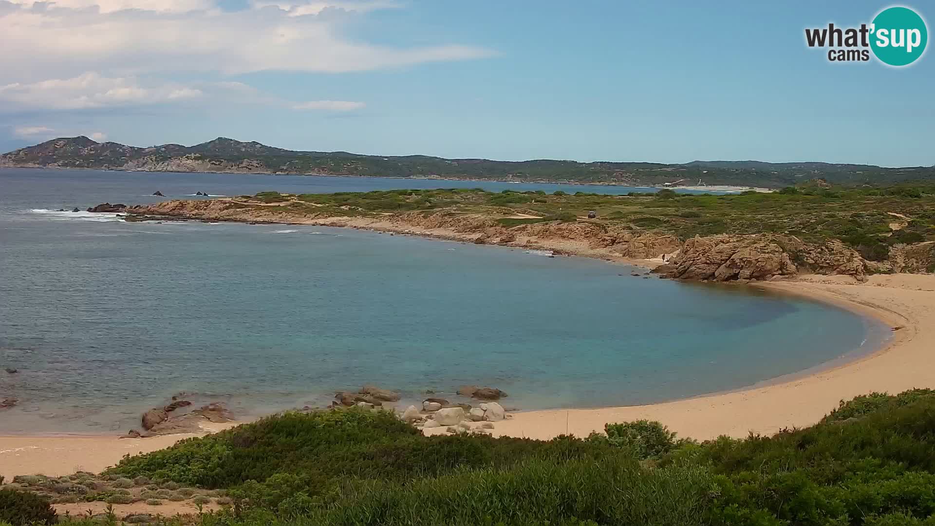 Live webcam Cala Pischina beach – Aglientu – Sardinia