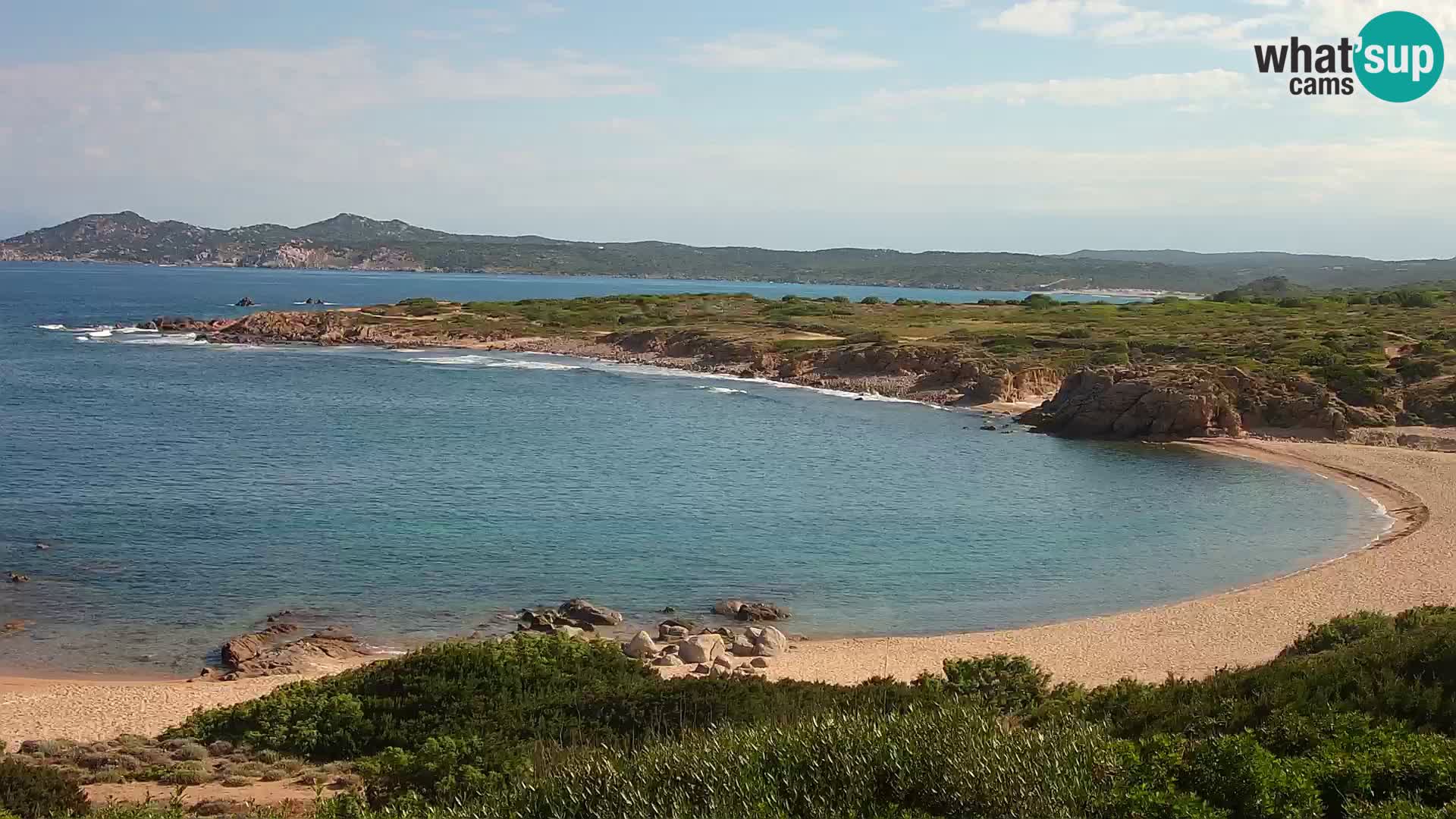 Live webcam Cala Pischina beach – Aglientu – Sardinia