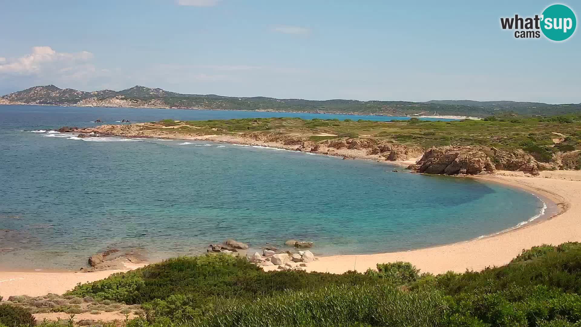 Cámara web en vivo Playa de Cala Pischina – Aglientu – Cerdeña