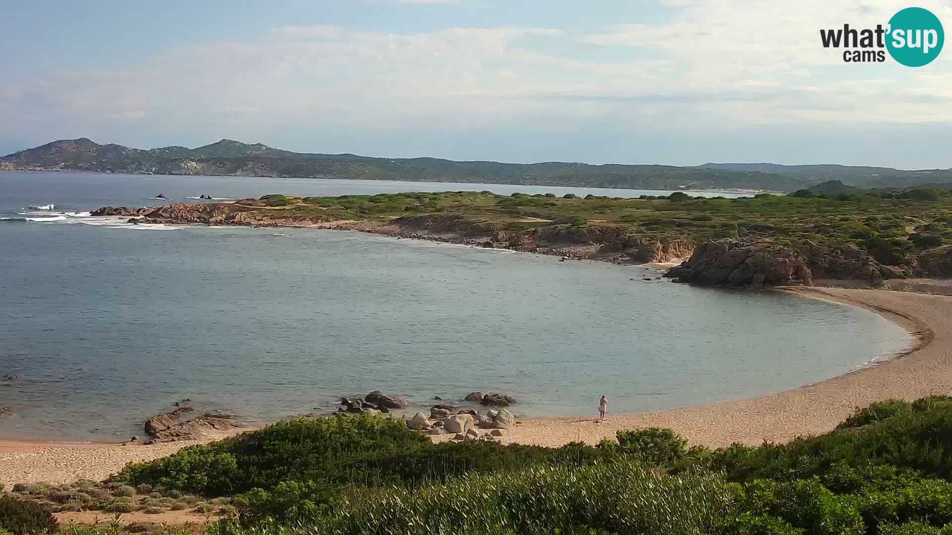 Cámara web en vivo Playa de Cala Pischina – Aglientu – Cerdeña
