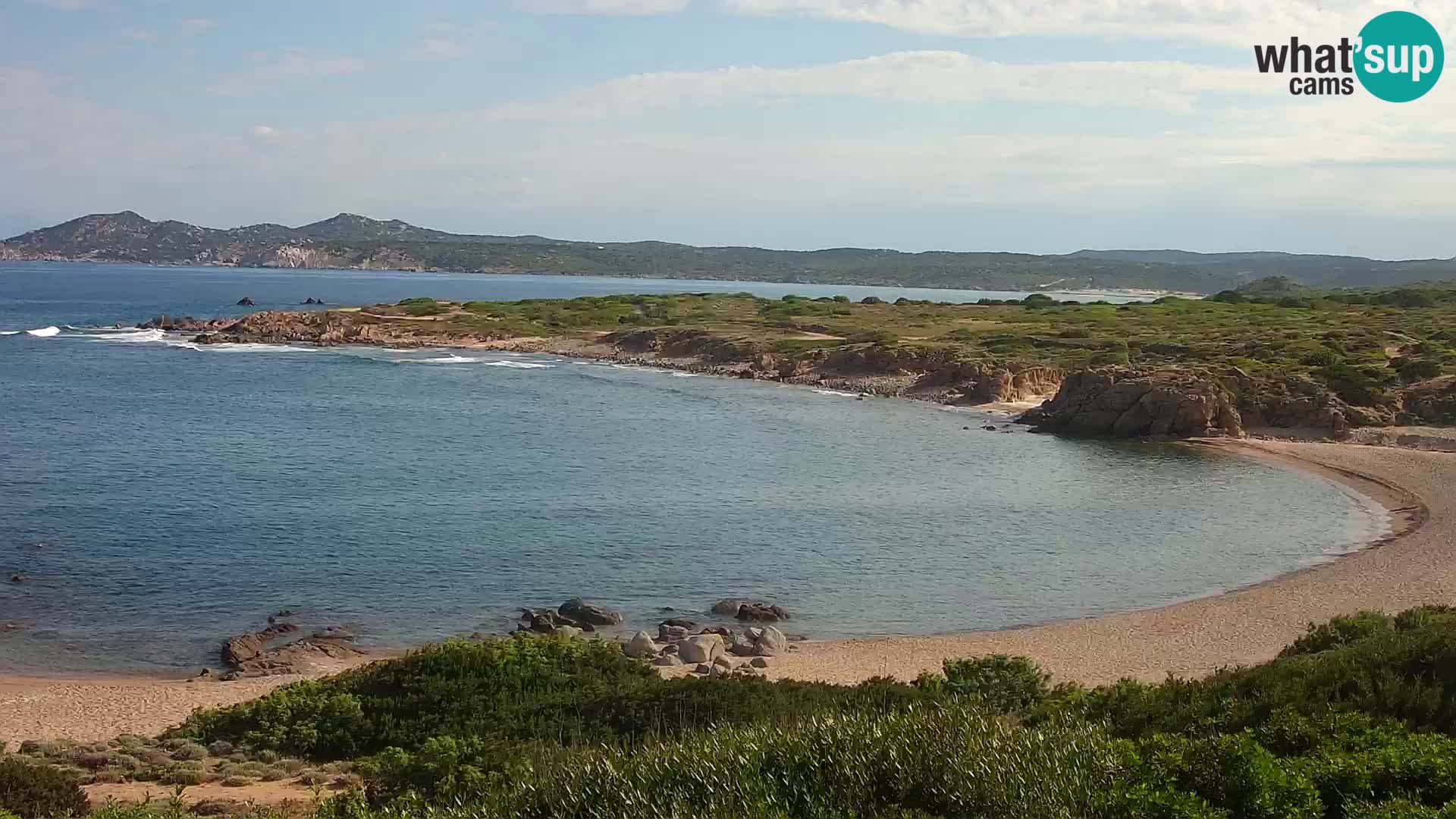 Cámara web en vivo Playa de Cala Pischina – Aglientu – Cerdeña