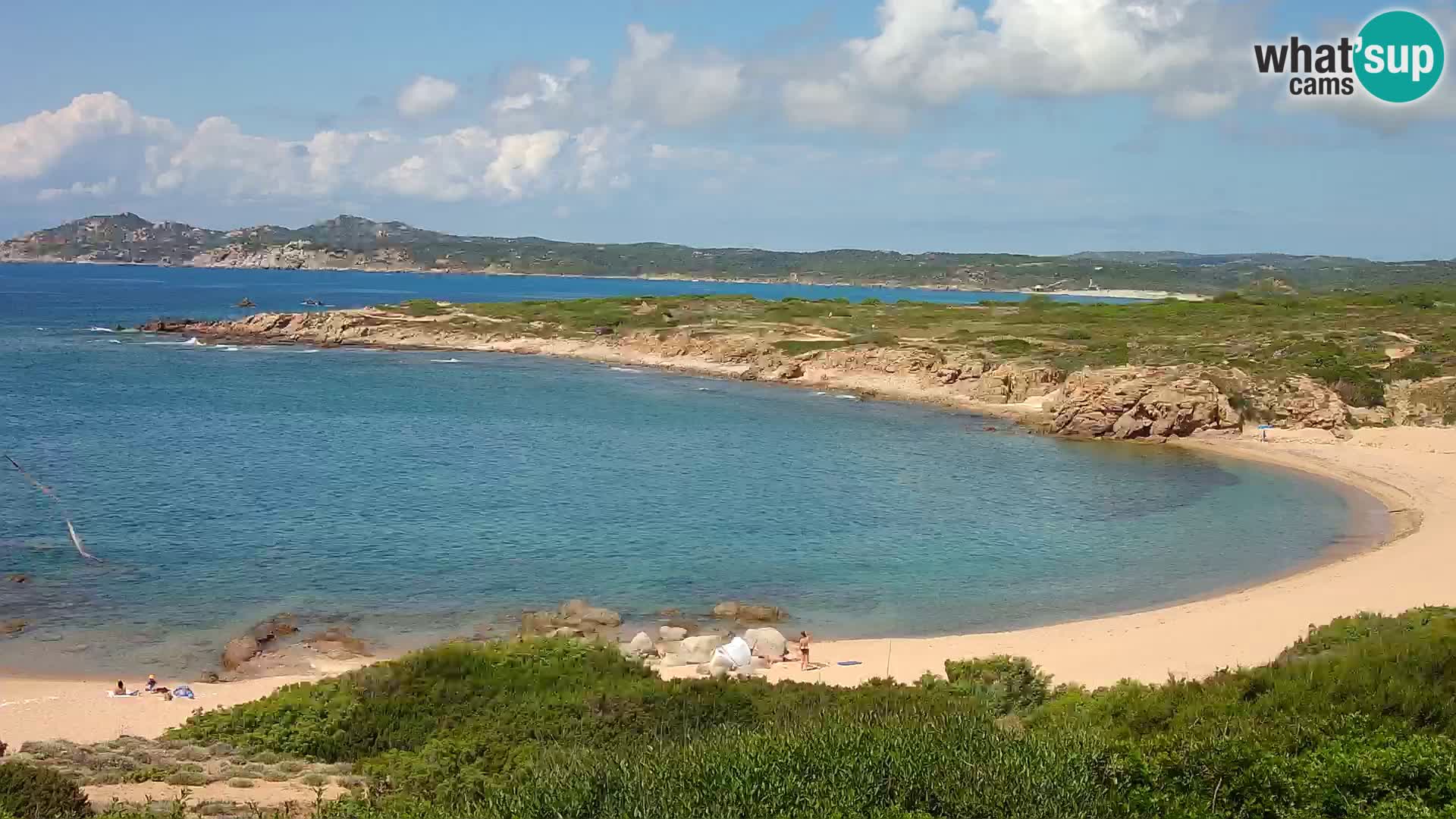 Live webcam Cala Pischina beach – Aglientu – Sardinia