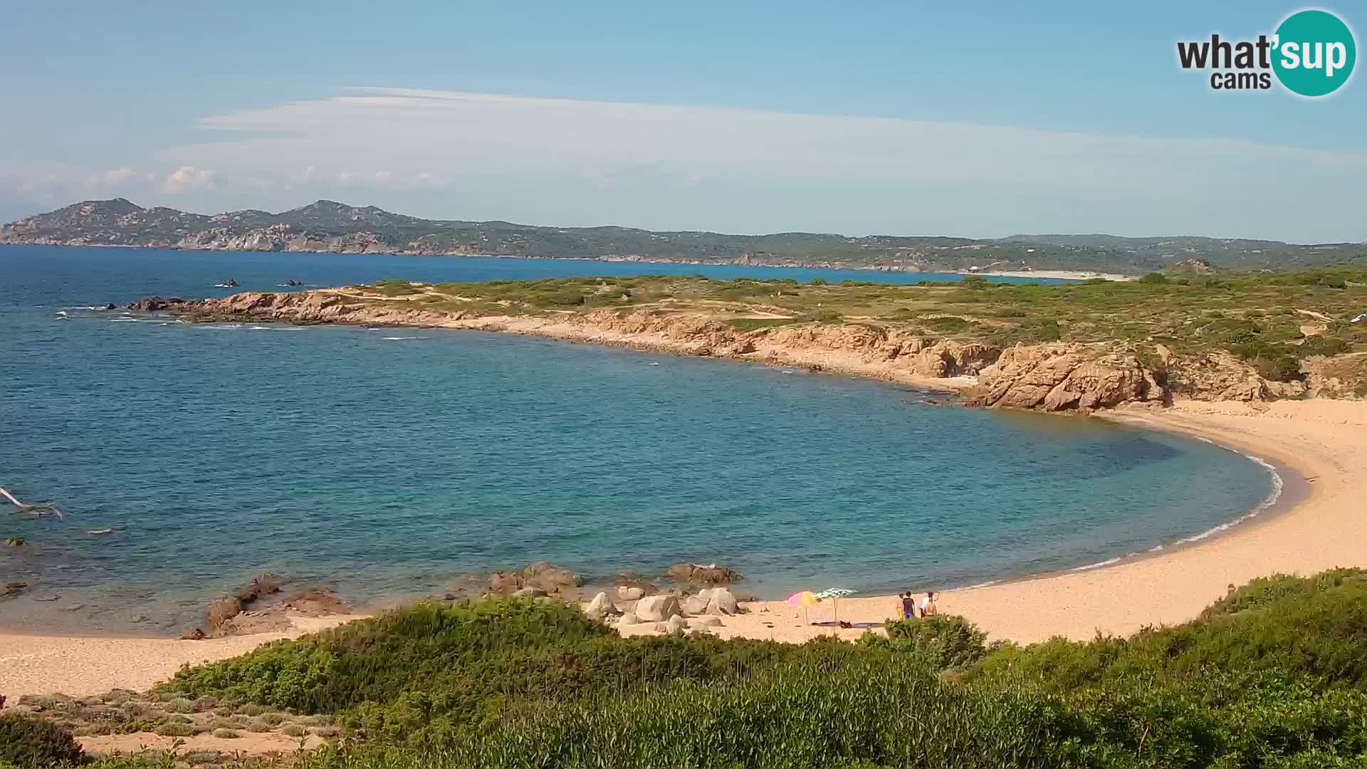 Cámara web en vivo Playa de Cala Pischina – Aglientu – Cerdeña