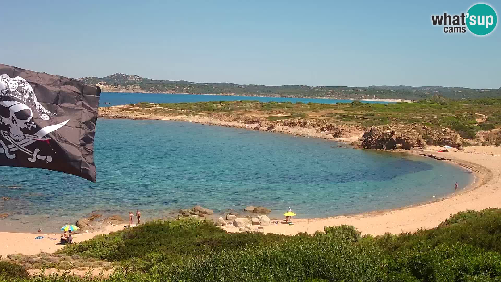 Live webcam Cala Pischina beach – Aglientu – Sardinia