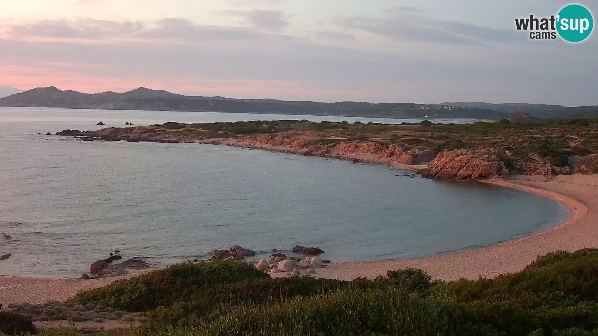 Cámara web en vivo Playa de Cala Pischina – Aglientu – Cerdeña