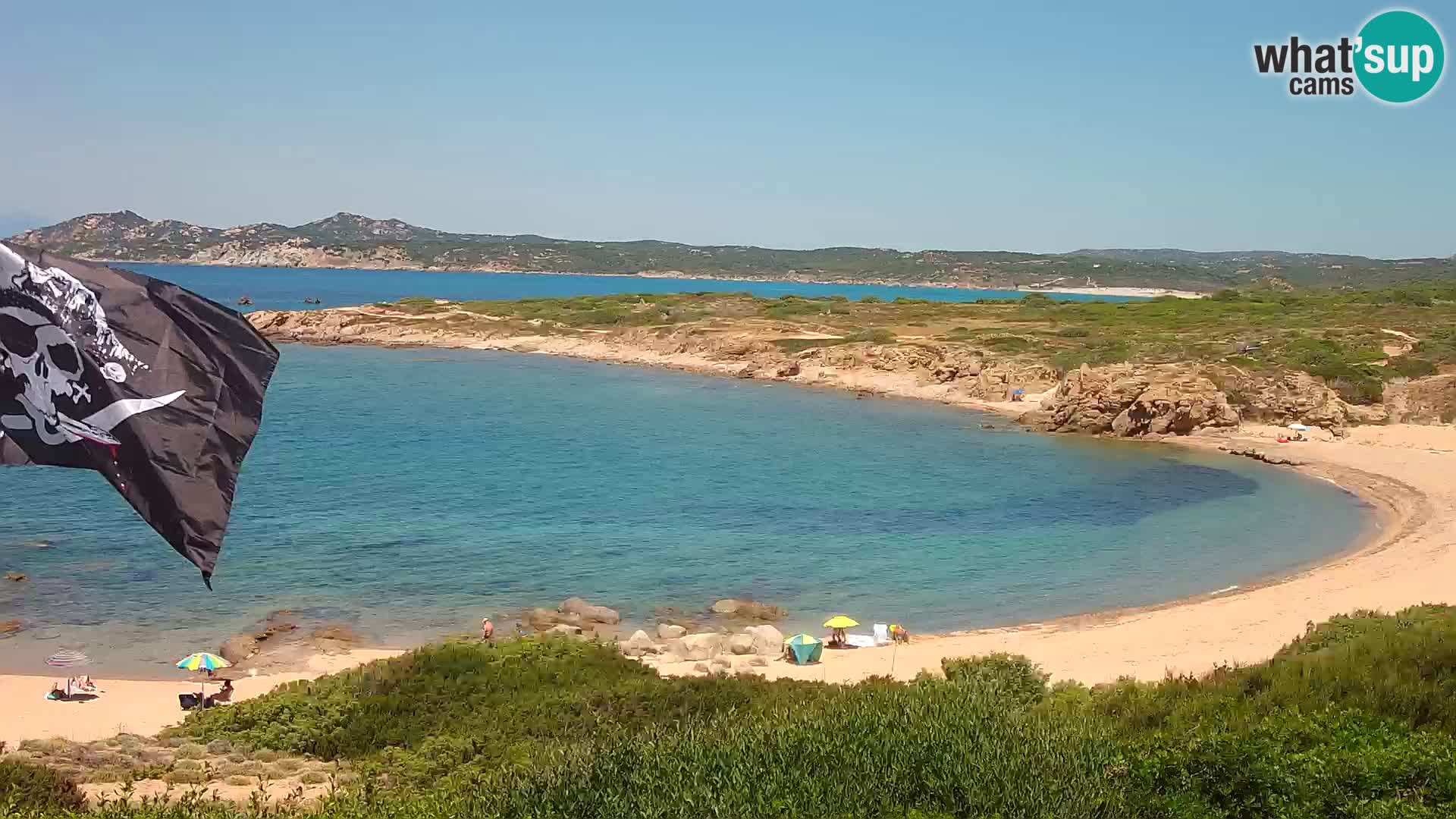 Live webcam Cala Pischina beach – Aglientu – Sardinia