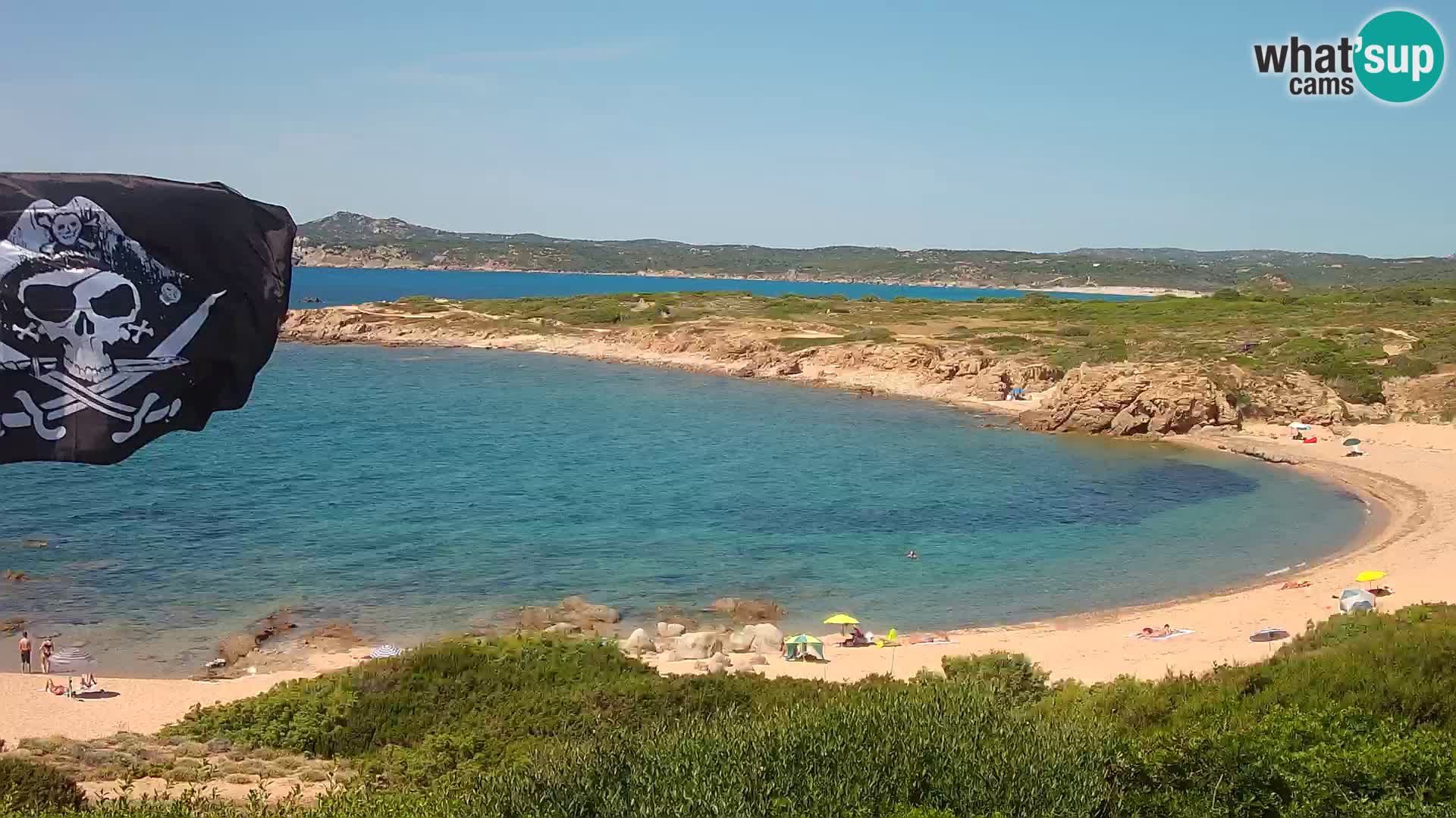 Web kamera uživo Cala Pischina plaža – Aglientu – Sardinija