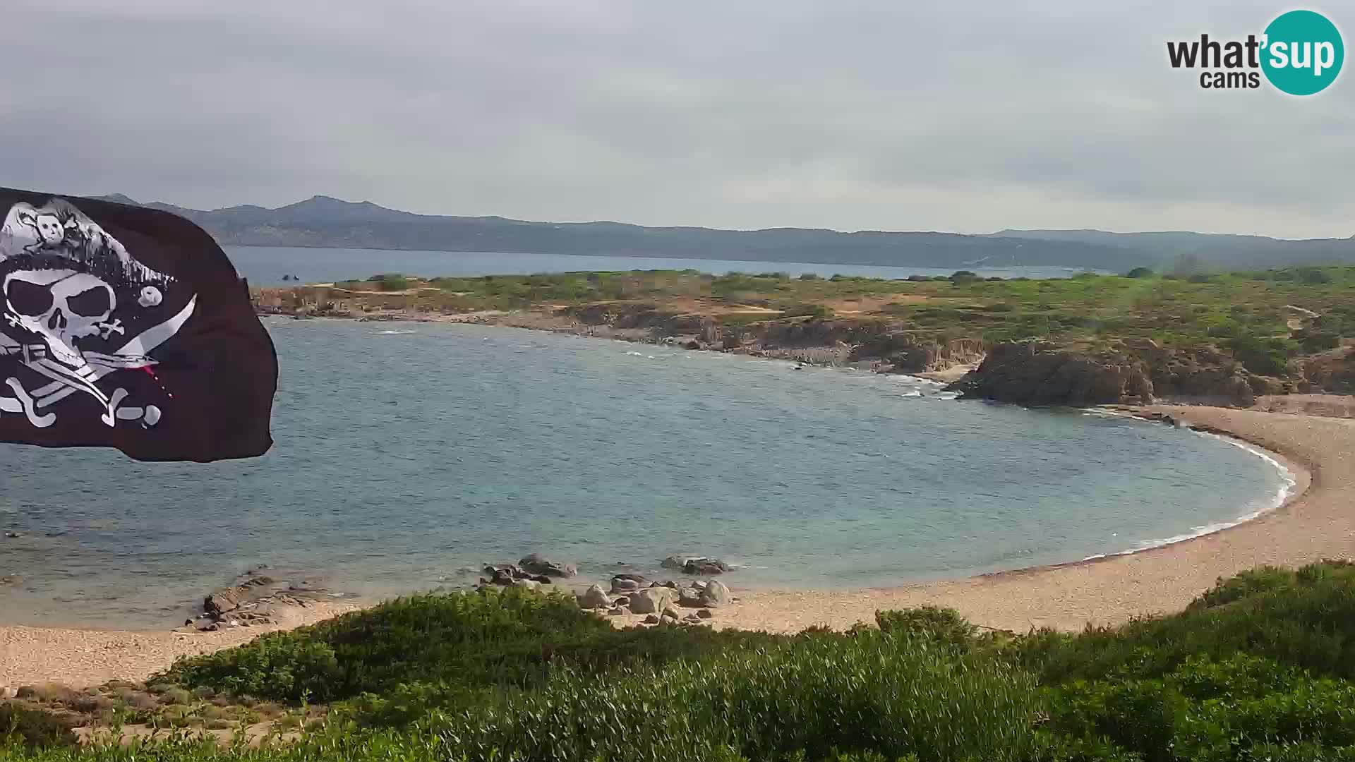 Live webcam Cala Pischina beach – Aglientu – Sardinia