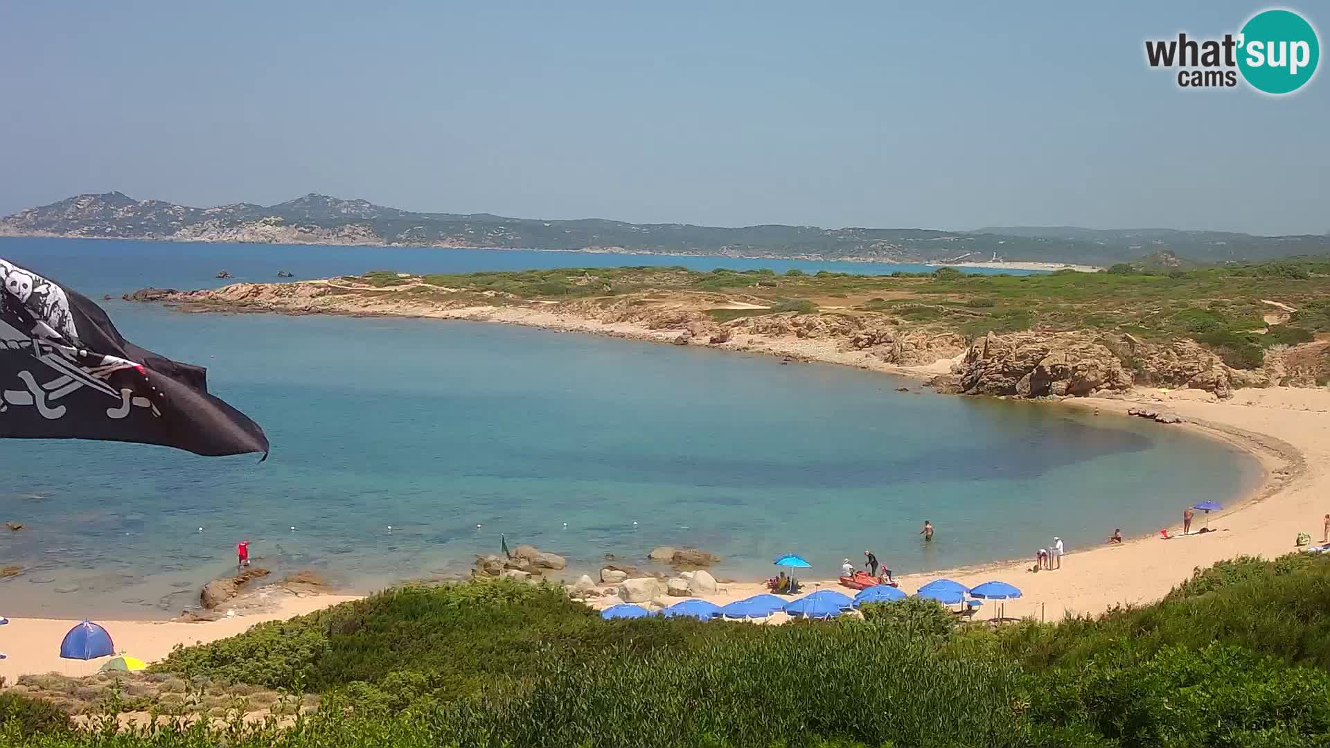 Live webcam Cala Pischina beach – Aglientu – Sardinia