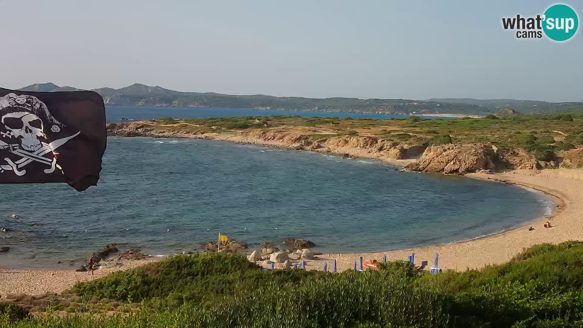 Live webcam Cala Pischina beach – Aglientu – Sardinia