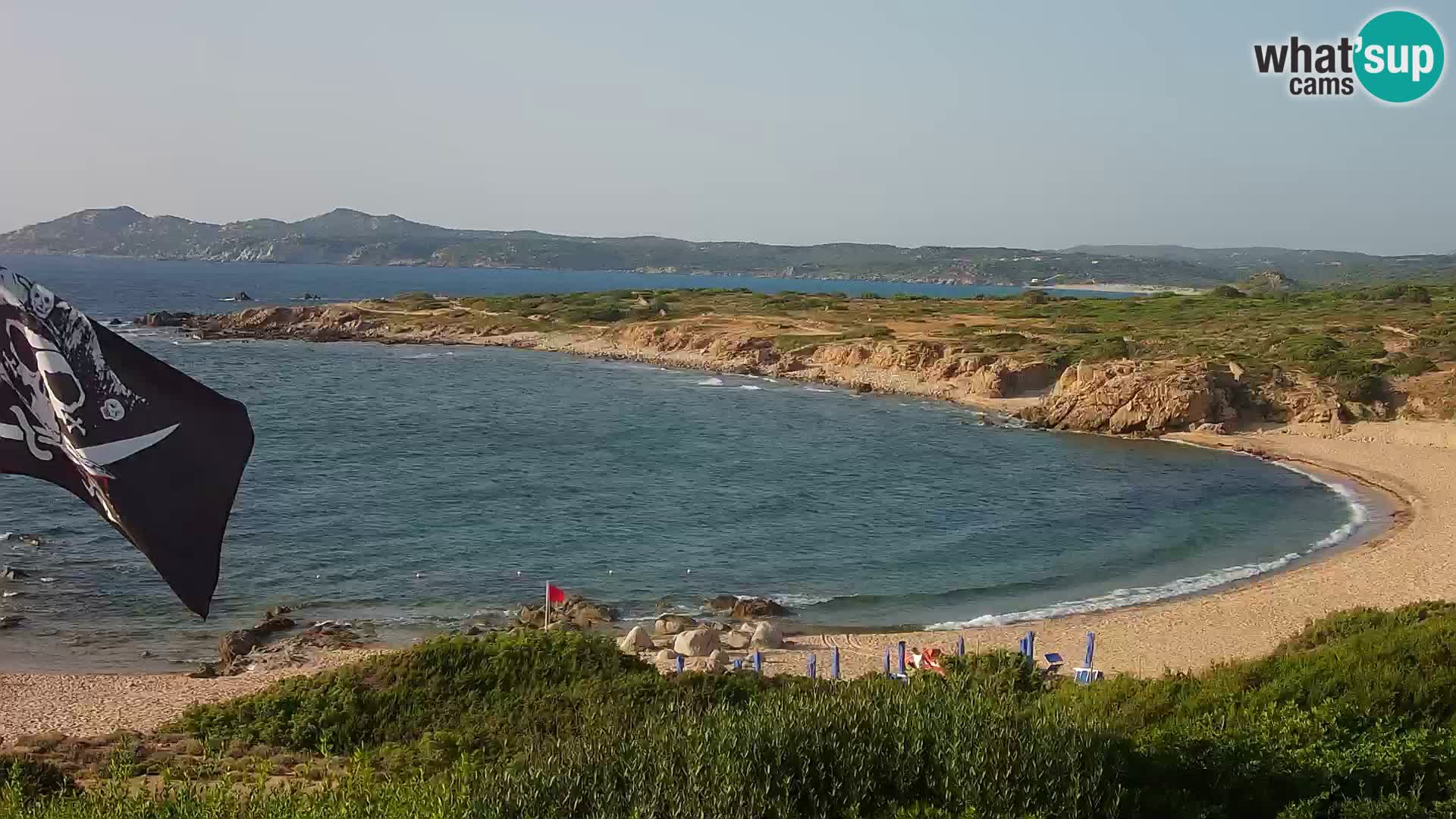 Live webcam Cala Pischina beach – Aglientu – Sardinia