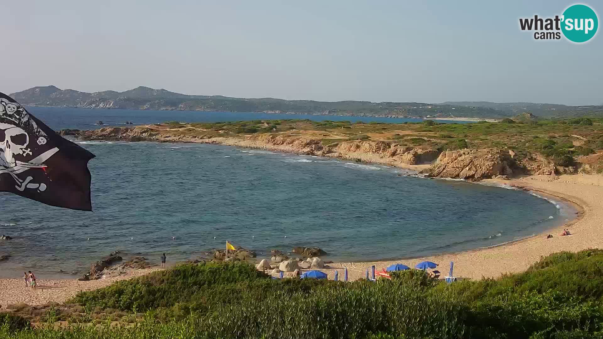 Live webcam Cala Pischina beach – Aglientu – Sardinia