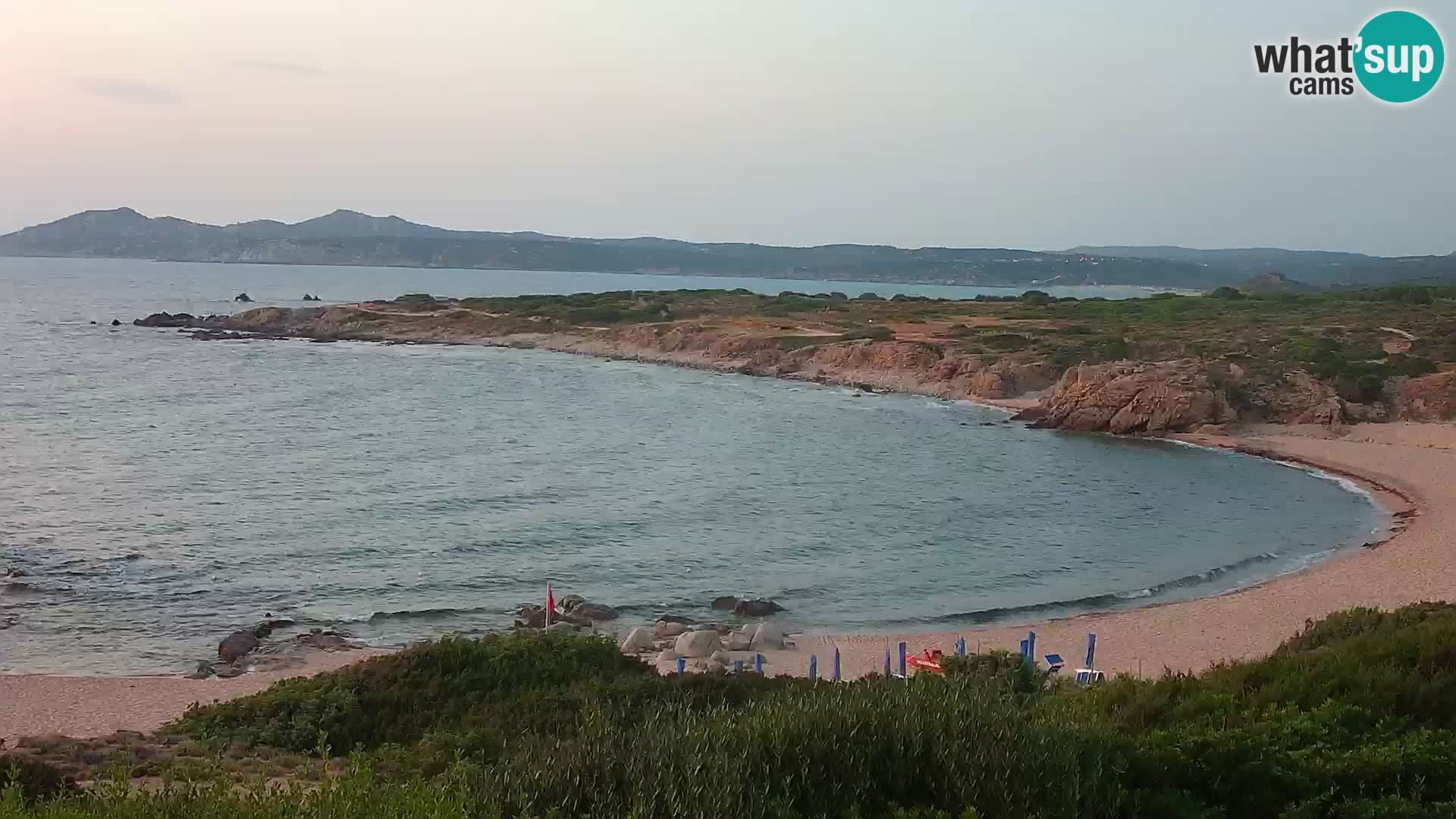 Live webcam Cala Pischina beach – Aglientu – Sardinia