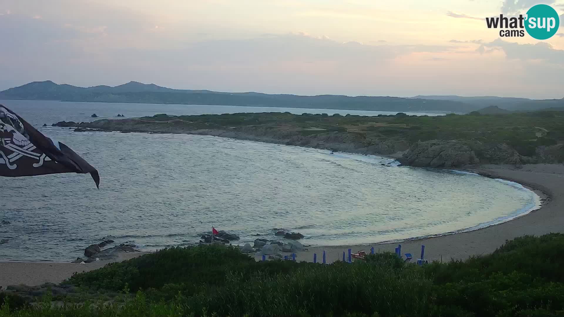 Cámara web en vivo Playa de Cala Pischina – Aglientu – Cerdeña
