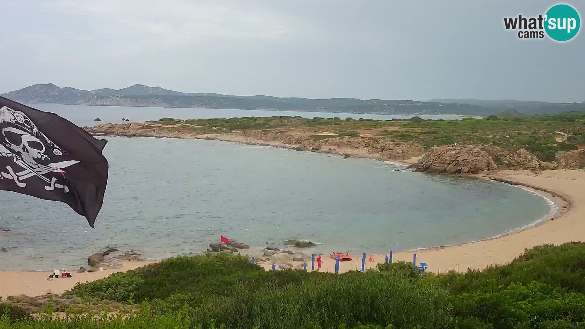 Cámara web en vivo Playa de Cala Pischina – Aglientu – Cerdeña