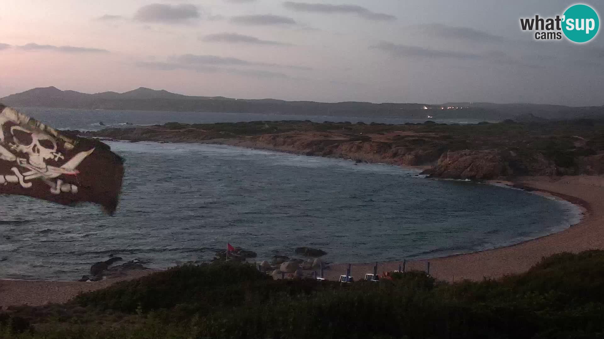 Live webcam Cala Pischina beach – Aglientu – Sardinia