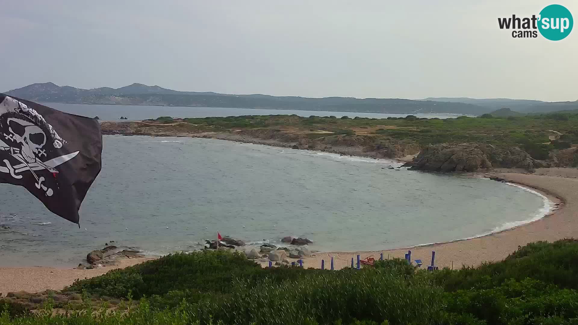 Cámara web en vivo Playa de Cala Pischina – Aglientu – Cerdeña