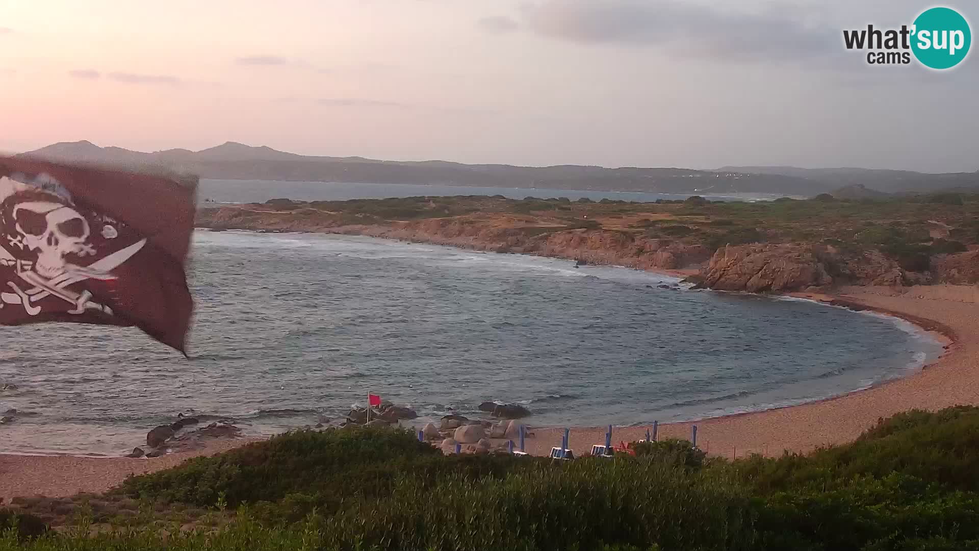 Cámara web en vivo Playa de Cala Pischina – Aglientu – Cerdeña