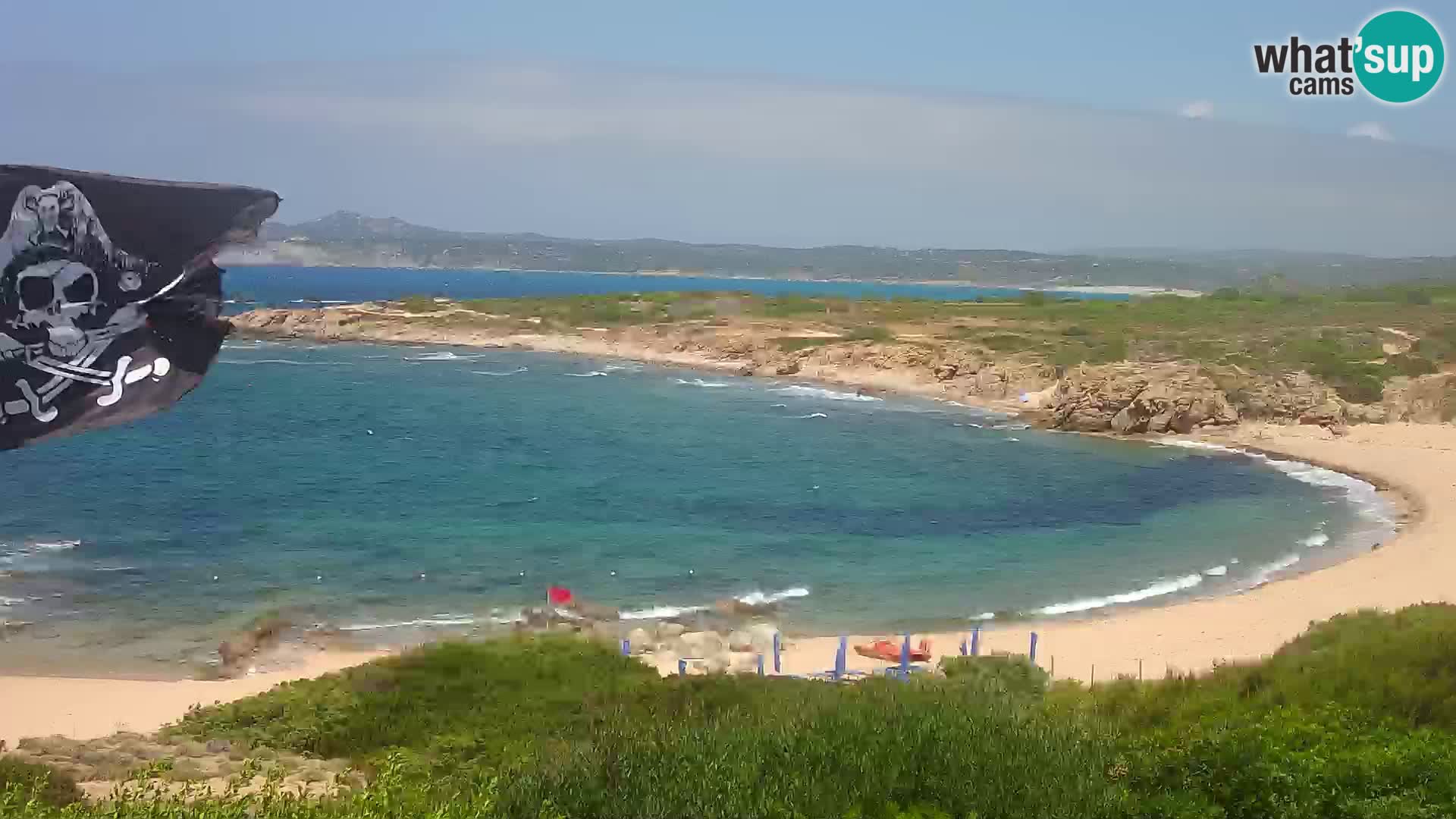 Cámara web en vivo Playa de Cala Pischina – Aglientu – Cerdeña