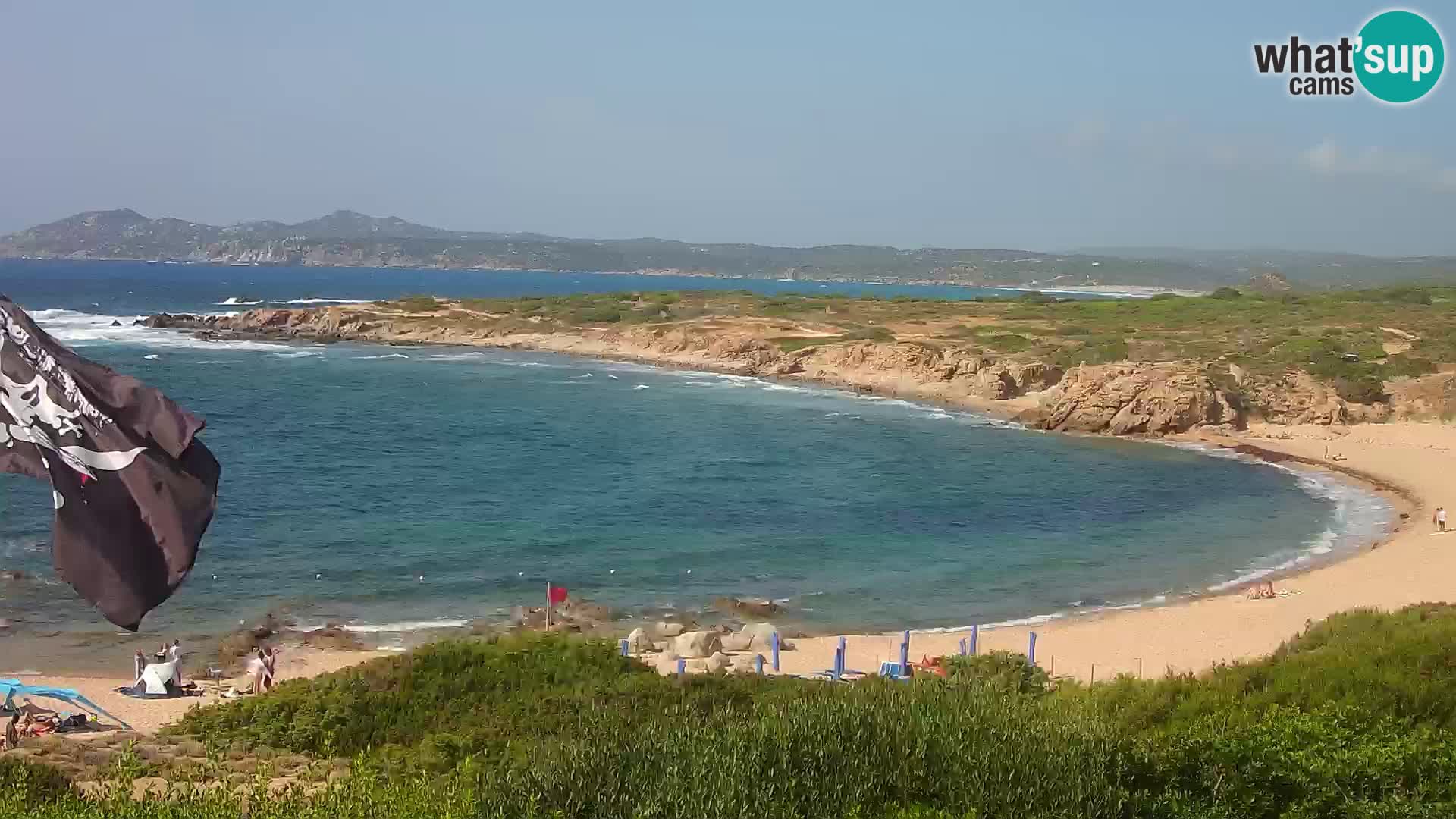 Web kamera uživo Cala Pischina plaža – Aglientu – Sardinija