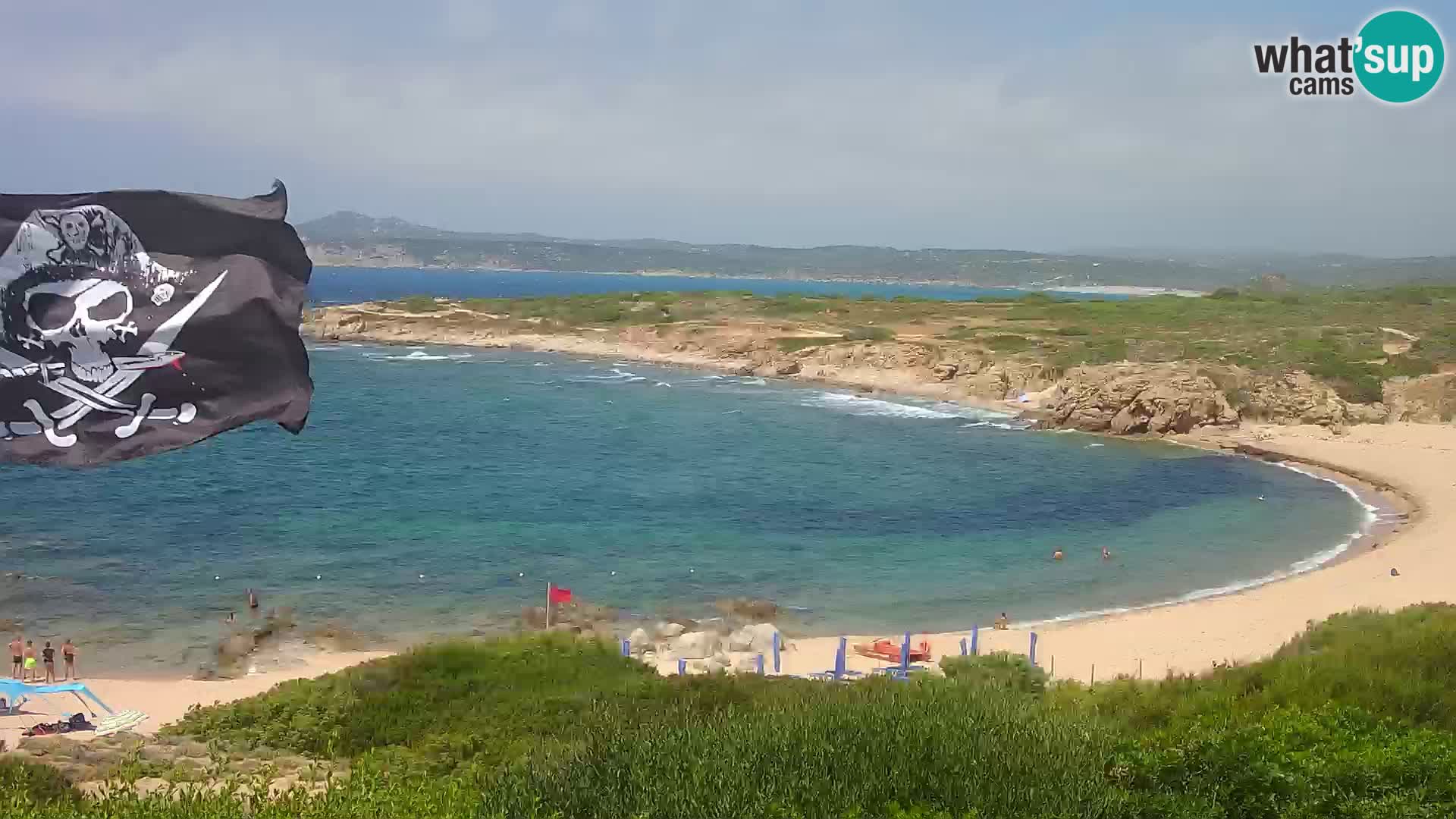 Cámara web en vivo Playa de Cala Pischina – Aglientu – Cerdeña