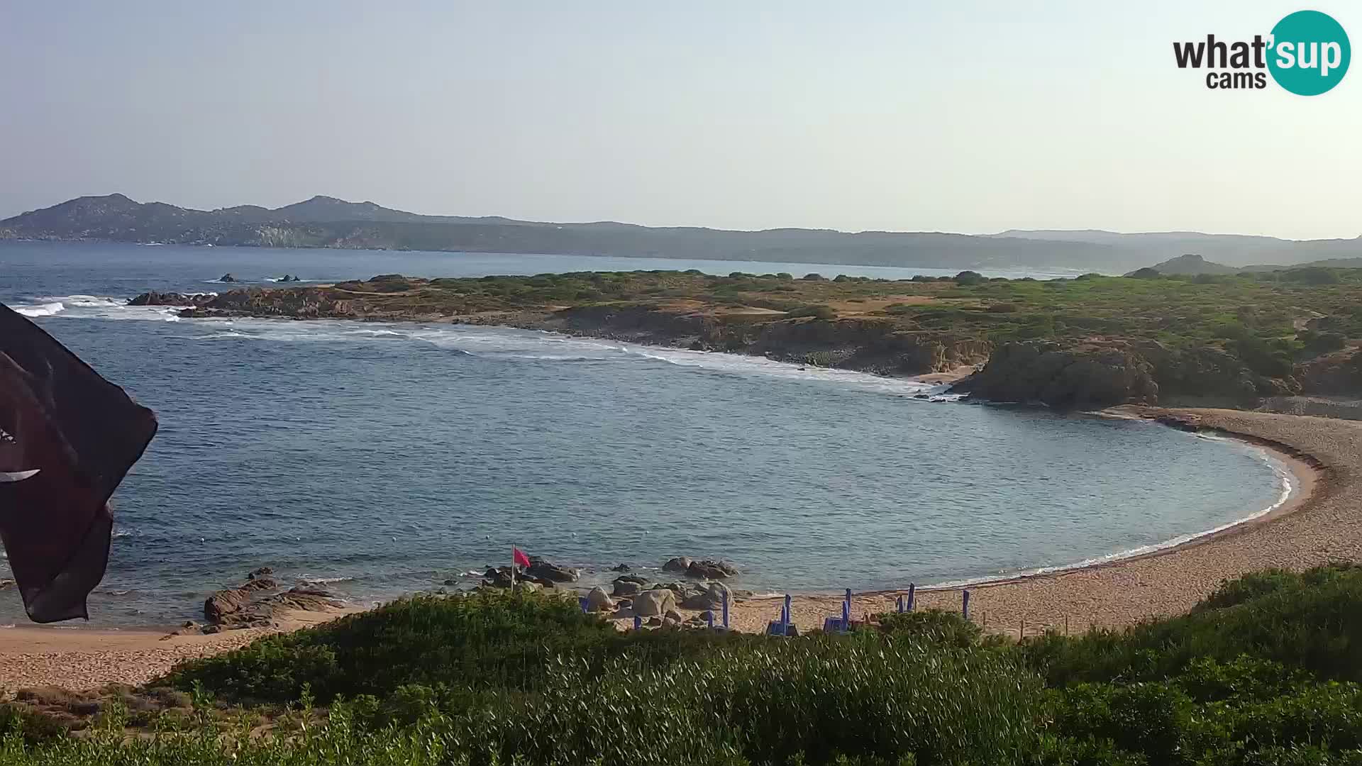 Cámara web en vivo Playa de Cala Pischina – Aglientu – Cerdeña