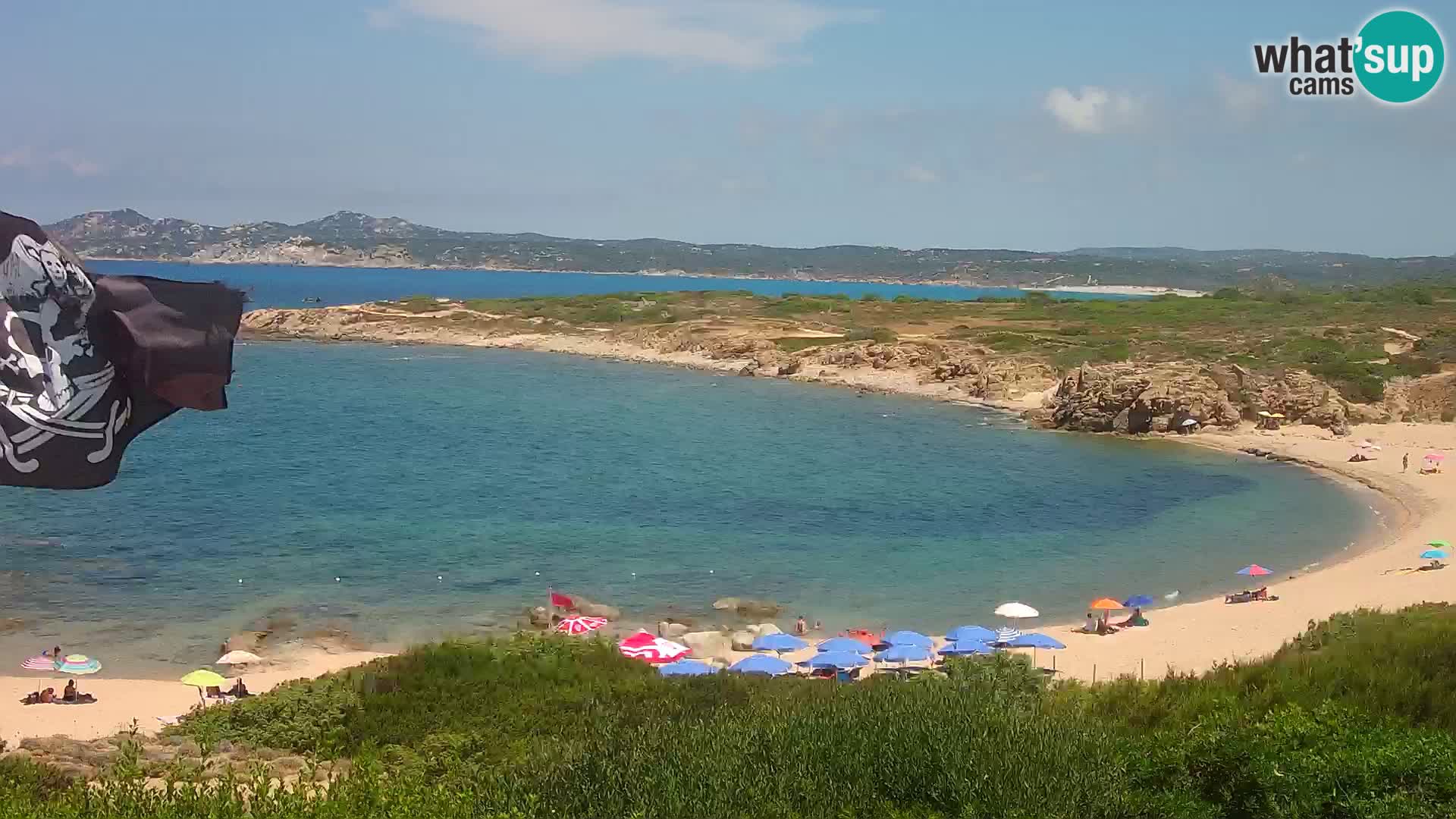 Cámara web en vivo Playa de Cala Pischina – Aglientu – Cerdeña